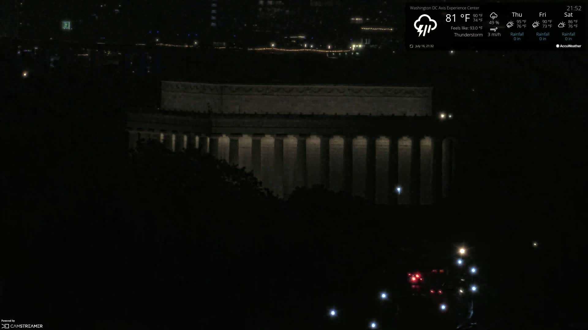 Washington D.C Skyline Live Cam - Washington, Disctrict of Columbia, USA