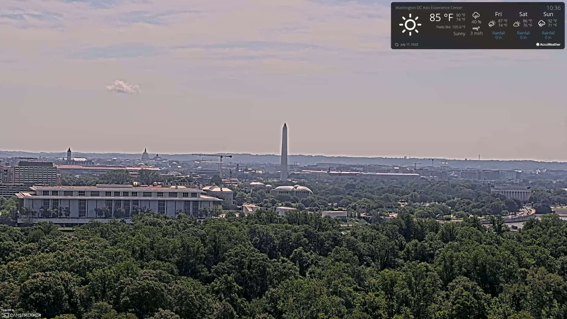 Washington D.C Skyline Live Cam - Washington, Disctrict of Columbia, USA