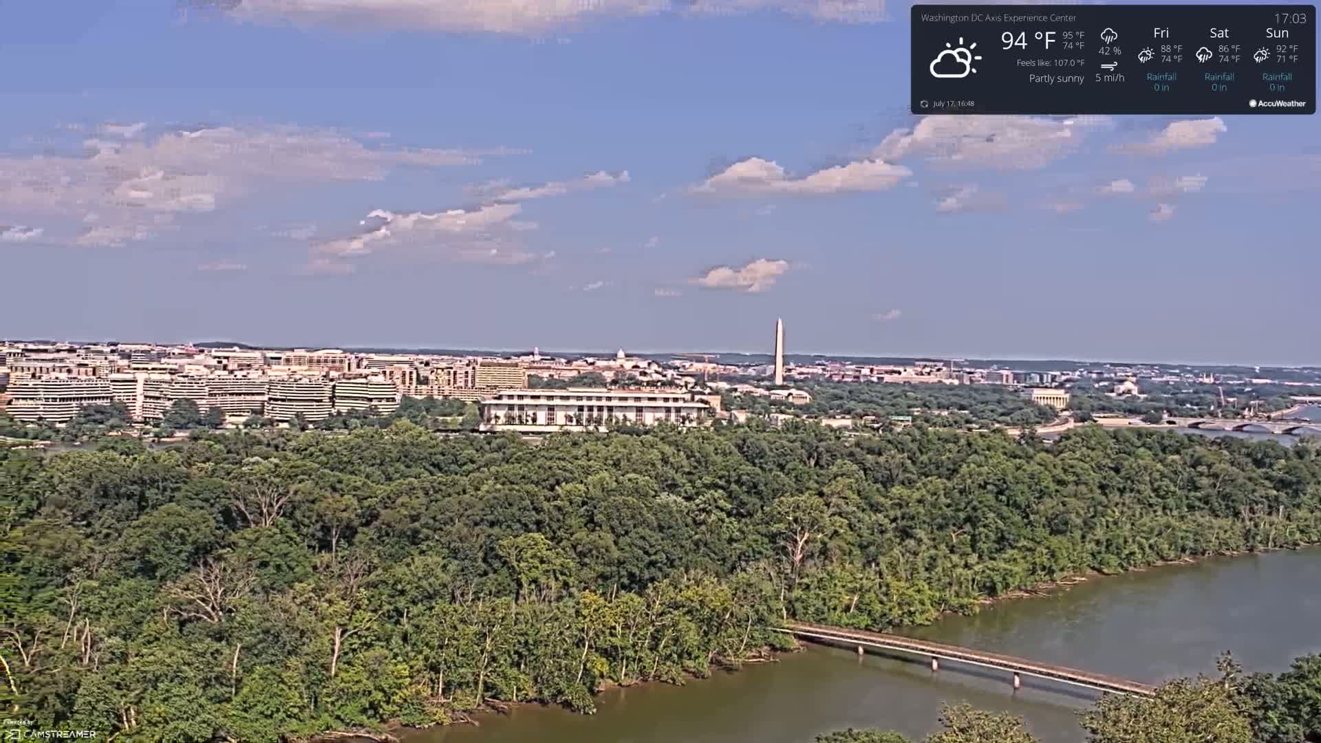 Washington D.C Skyline Live Cam - Washington, Disctrict of Columbia, USA