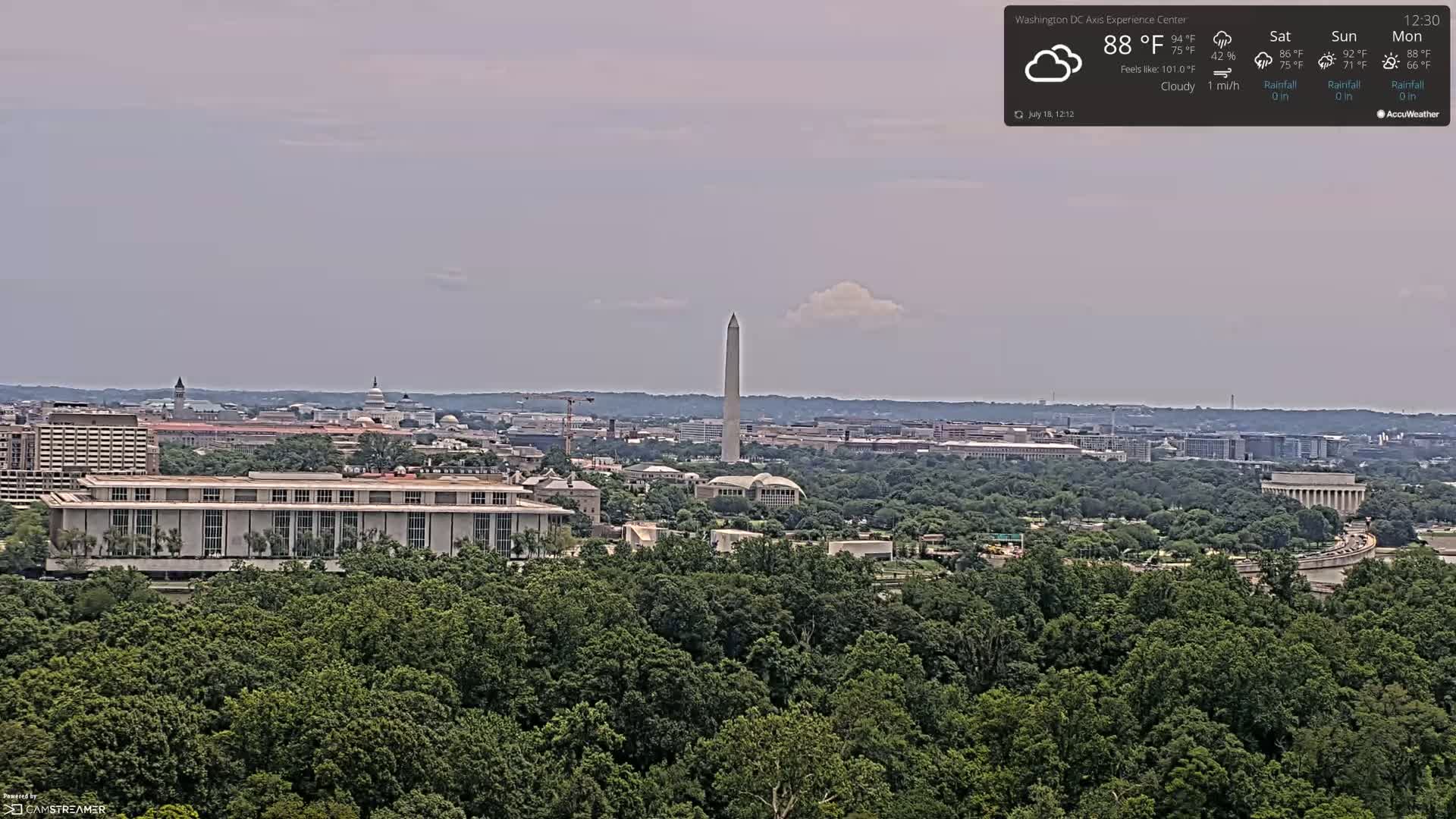 Washington D.C Skyline Live Cam - Washington, Disctrict of Columbia, USA