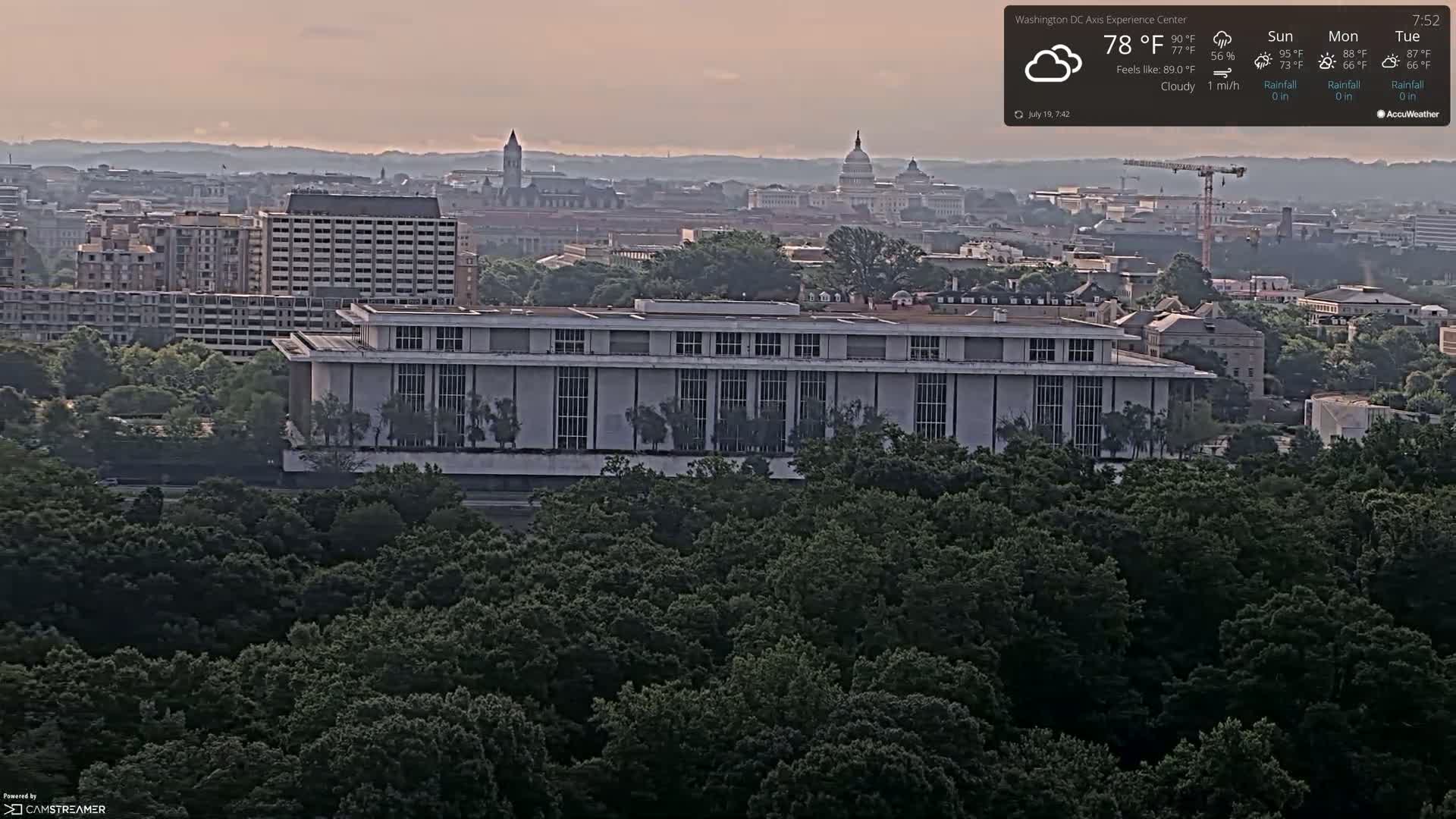 Washington D.C Skyline Live Cam - Washington, Disctrict of Columbia, USA