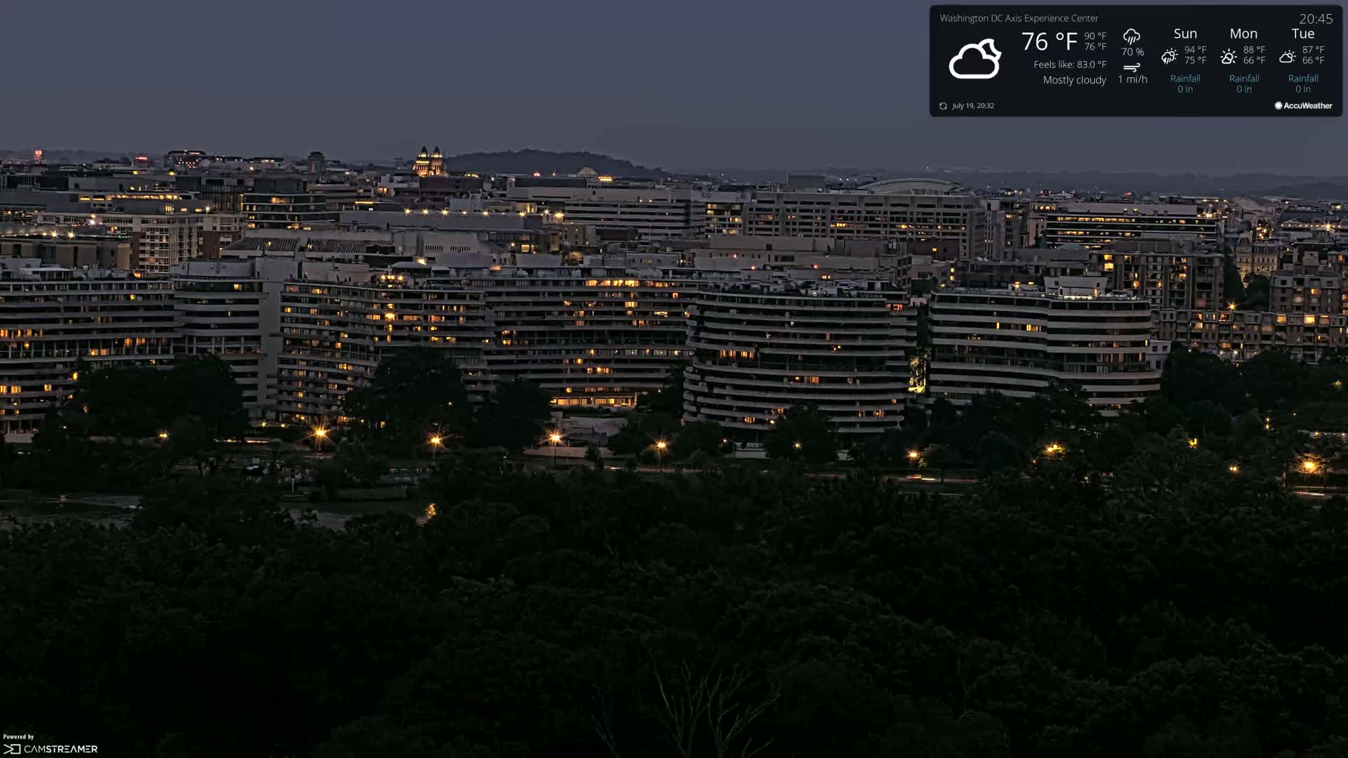 Washington D.C Skyline Live Cam - Washington, Disctrict of Columbia, USA