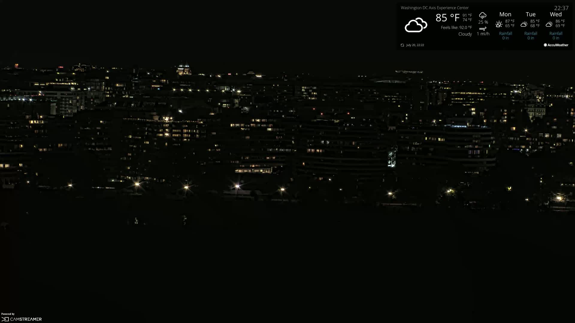 Washington D.C Skyline Live Cam - Washington, Disctrict of Columbia, USA