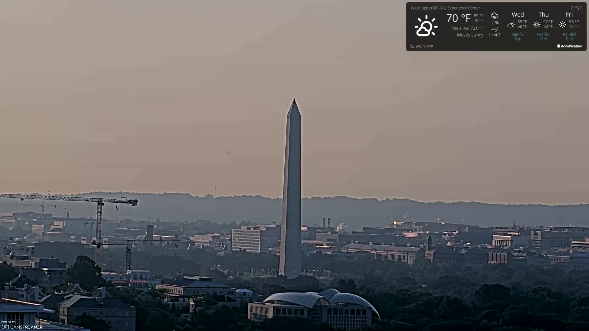 Washington D.C Skyline Live Cam - Washington, Disctrict of Columbia, USA