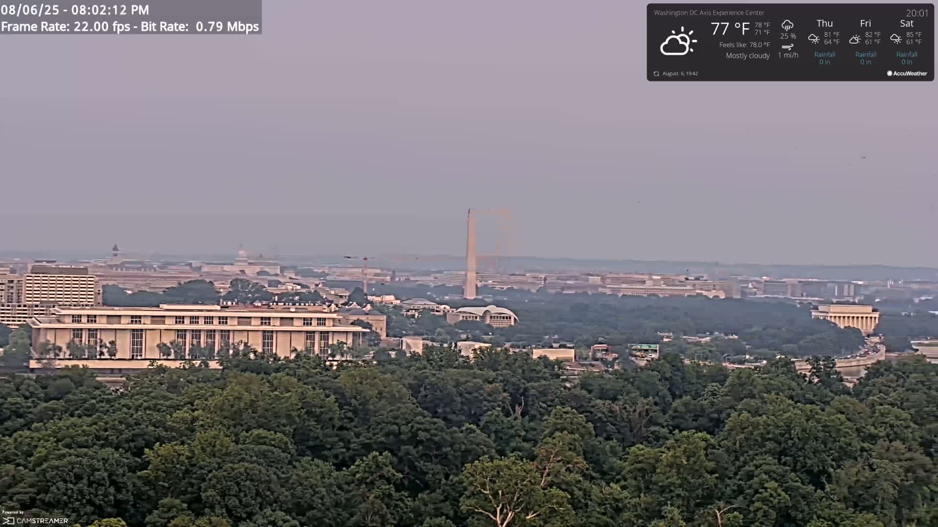 Washington D.C Skyline Live Cam - Washington, Disctrict of Columbia, USA