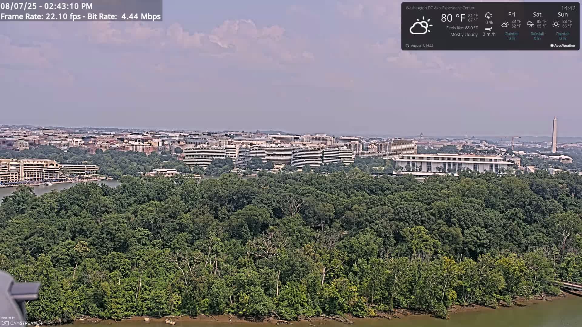 Washington D.C Skyline Live Cam - Washington, Disctrict of Columbia, USA
