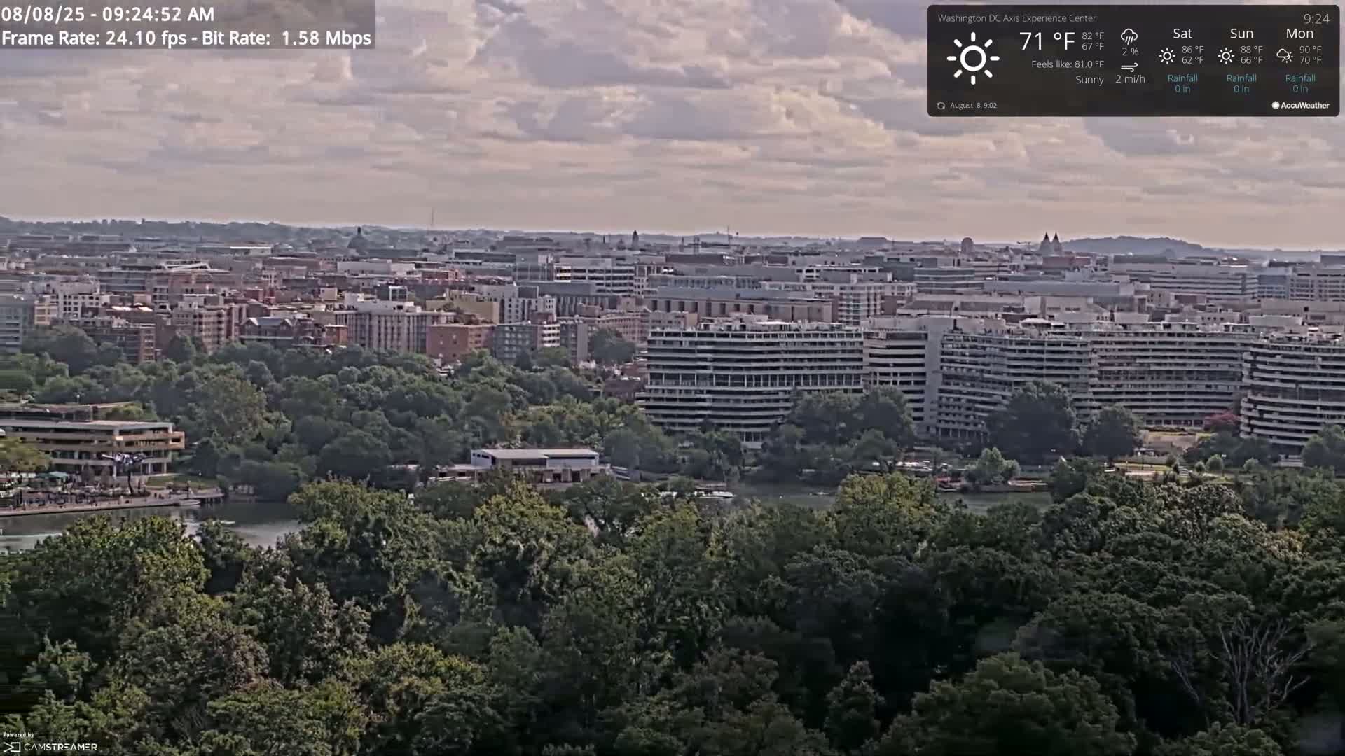 Washington D.C Skyline Live Cam - Washington, Disctrict of Columbia, USA