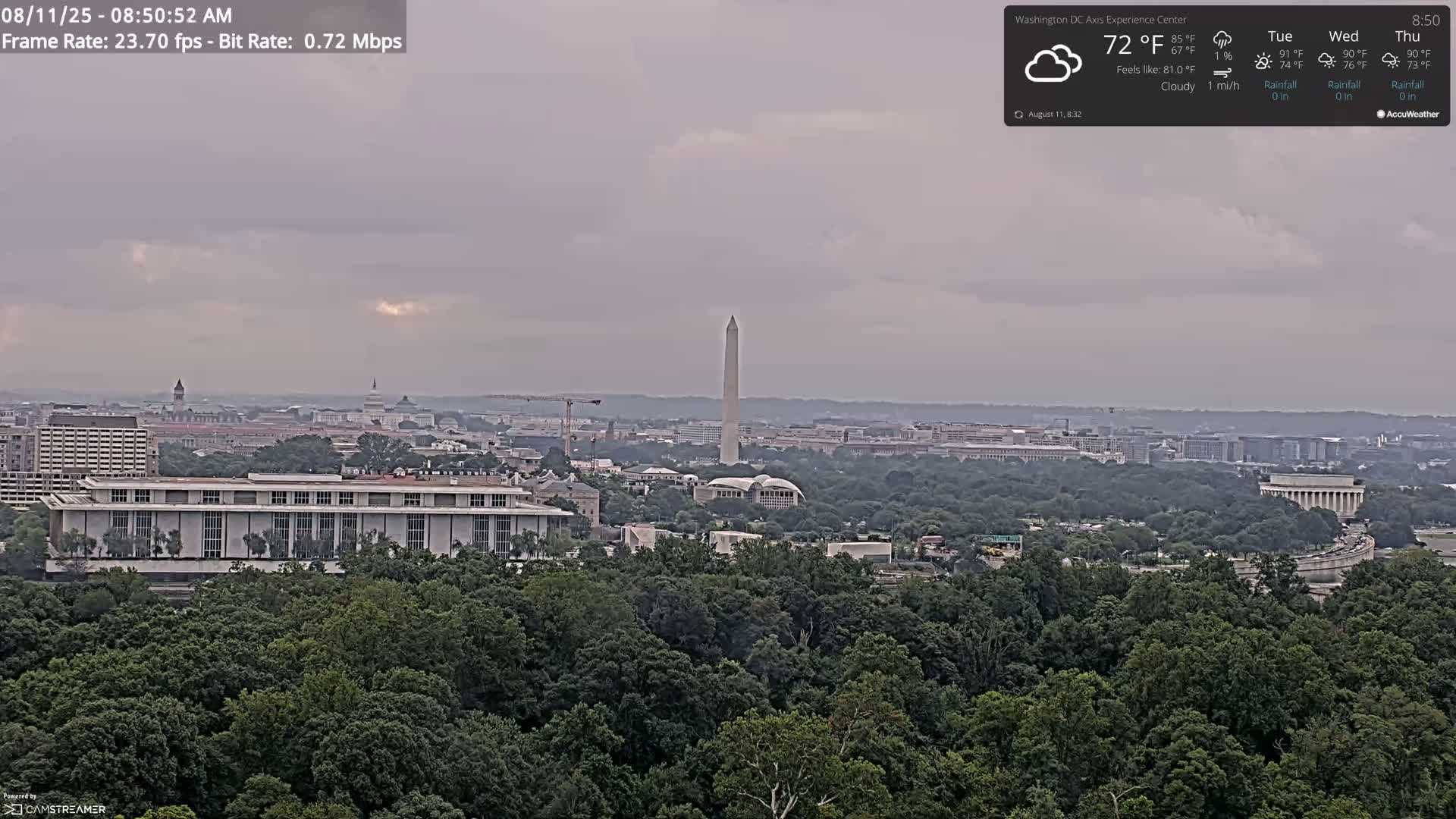 Washington D.C Skyline Live Cam - Washington, Disctrict of Columbia, USA