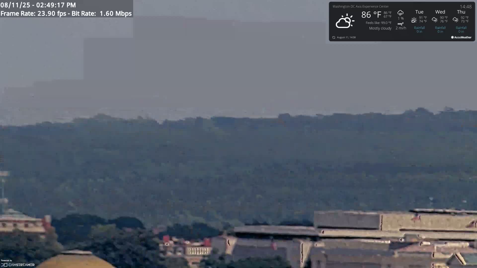Washington D.C Skyline Live Cam - Washington, Disctrict of Columbia, USA