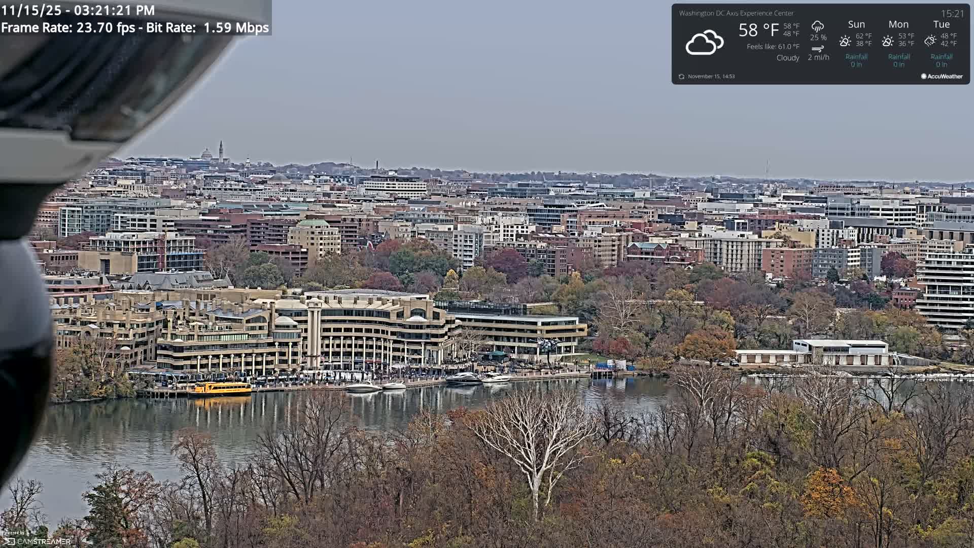 Washington D.C Skyline Live Cam - Washington, Disctrict of Columbia, USA