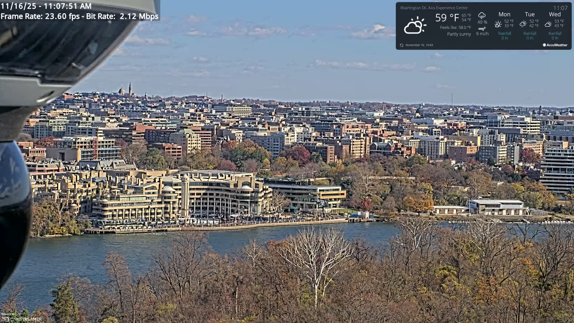 Washington D.C Skyline Live Cam - Washington, Disctrict of Columbia, USA