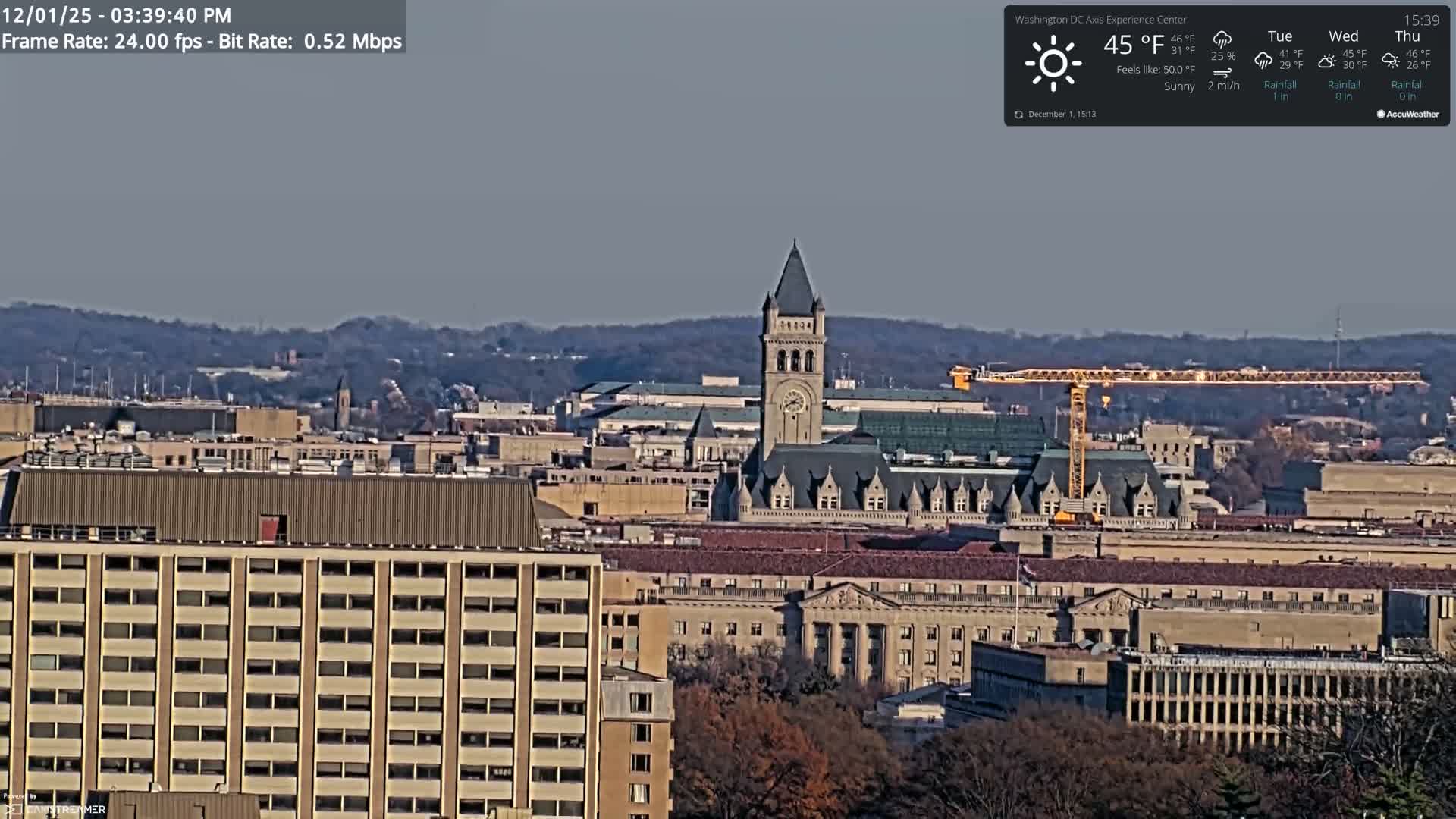 Washington D.C Skyline Live Cam - Washington, Disctrict of Columbia, USA