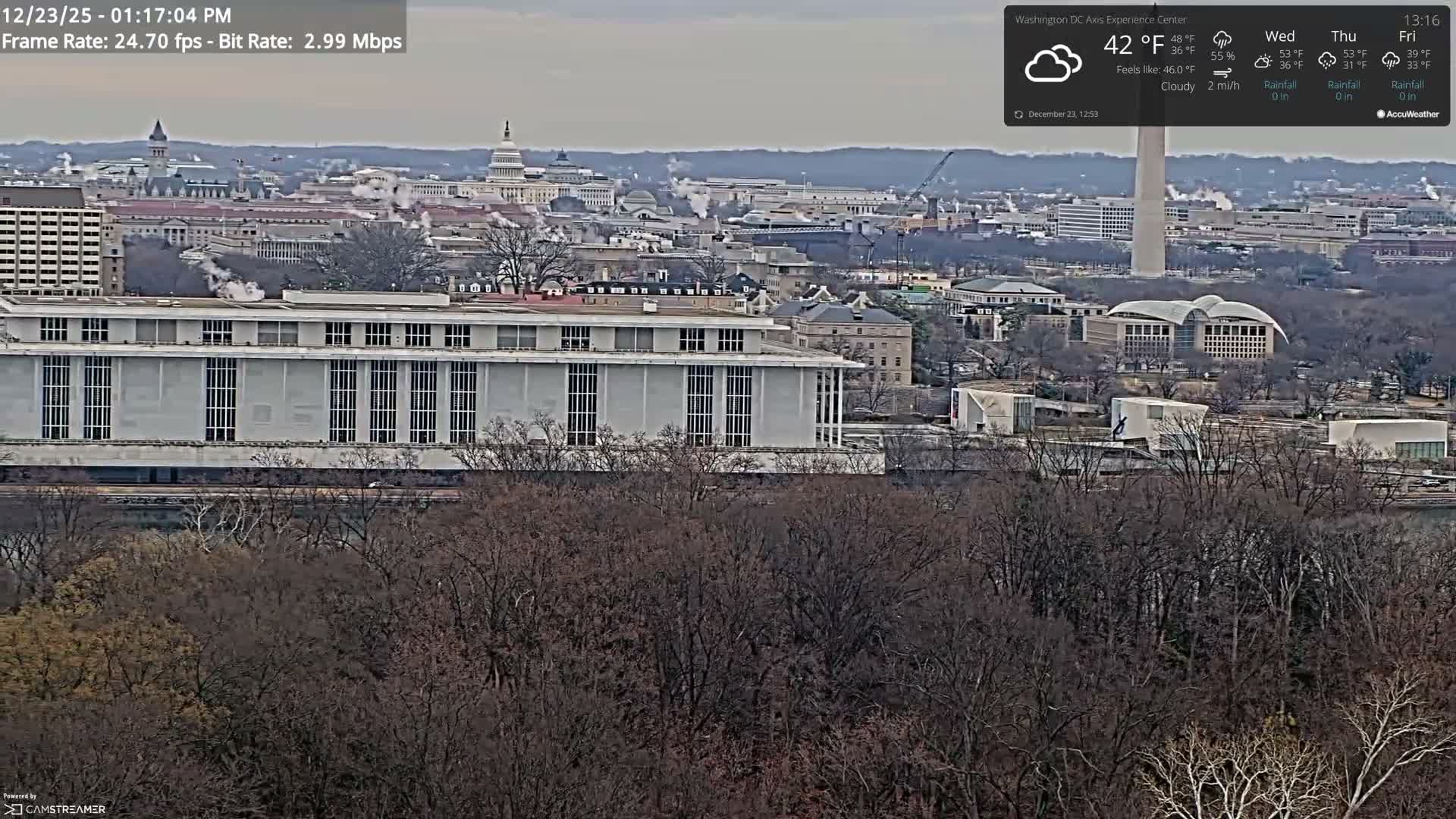 Washington D.C Skyline Live Cam - Washington, Disctrict of Columbia, USA
