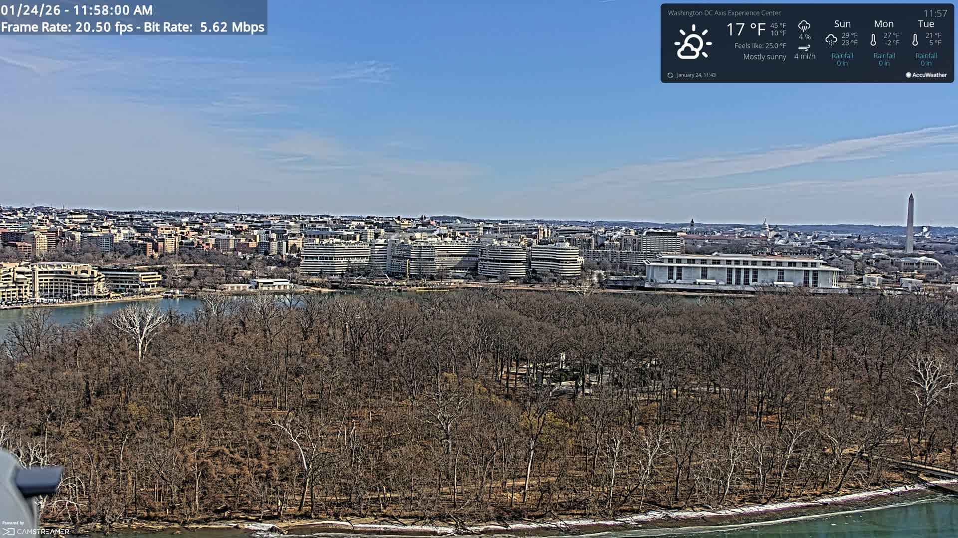 Washington D.C Skyline Live Cam - Washington, Disctrict of Columbia, USA