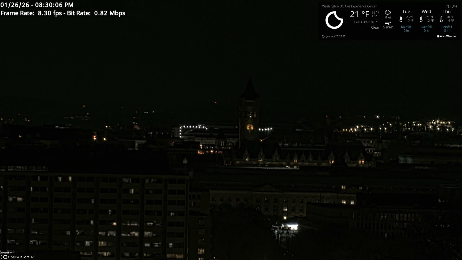 Washington D.C Skyline Live Cam - Washington, Disctrict of Columbia, USA