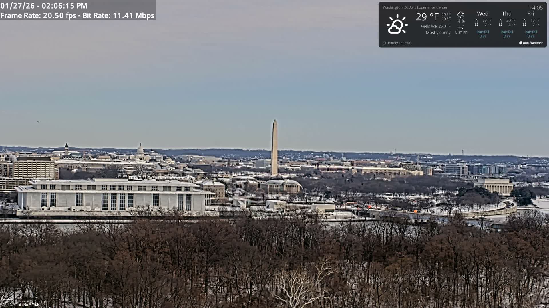 Washington D.C Skyline Live Cam - Washington, Disctrict of Columbia, USA