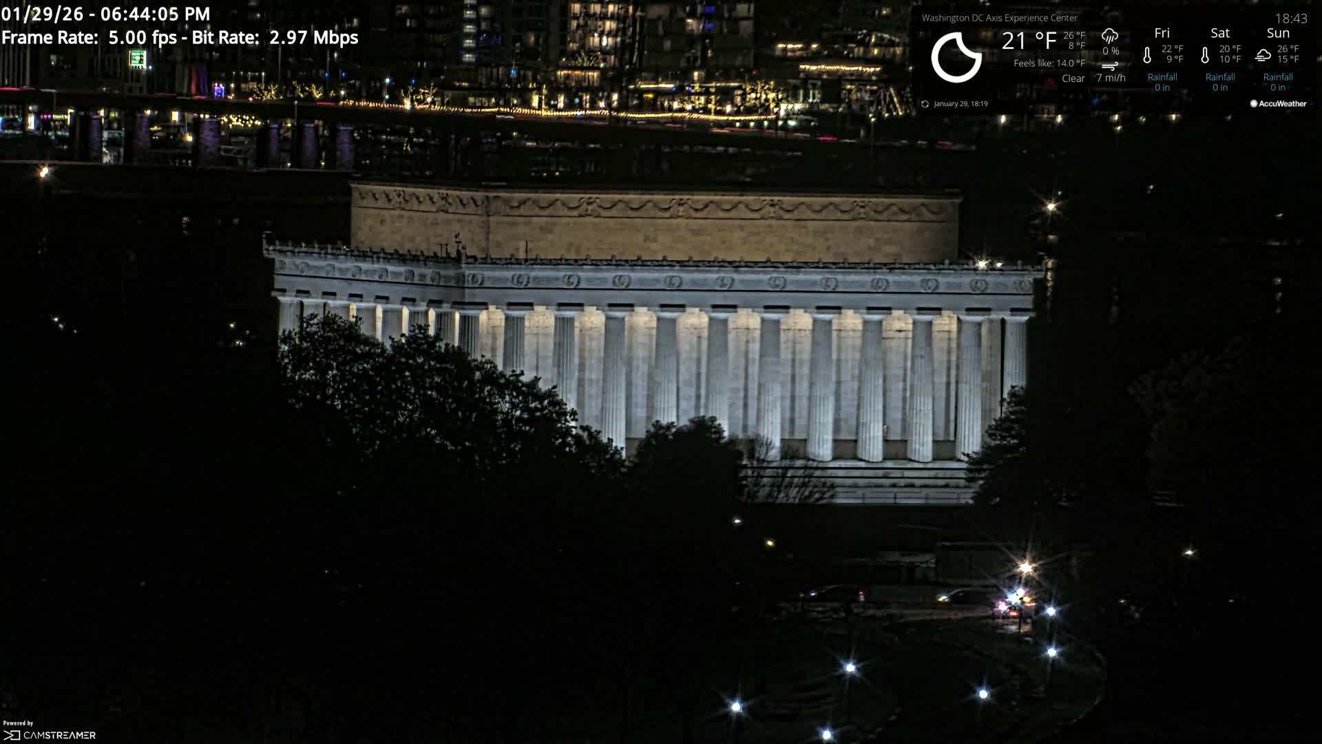 Washington D.C Skyline Live Cam - Washington, Disctrict of Columbia, USA