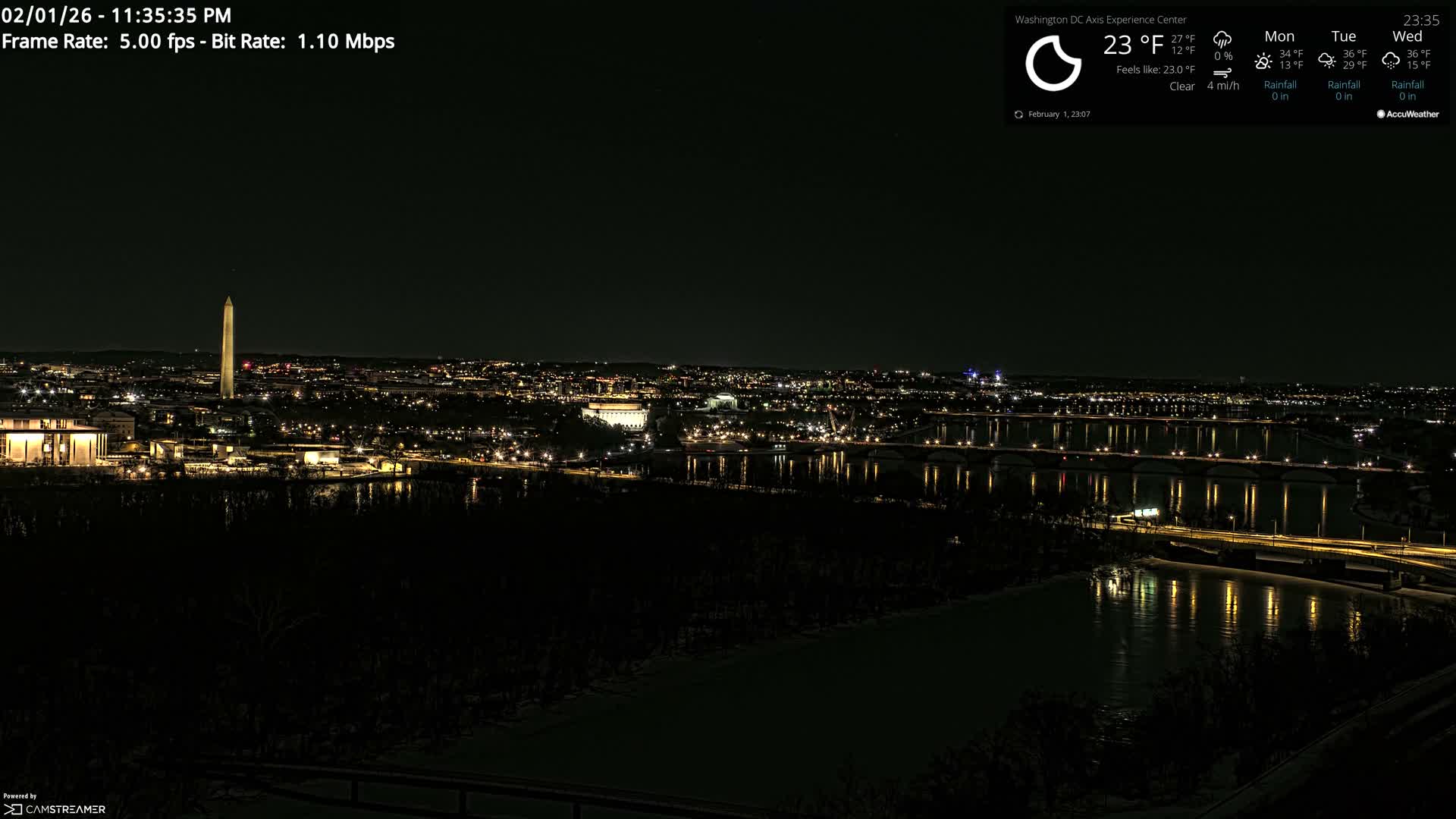 Washington D.C Skyline Live Cam - Washington, Disctrict of Columbia, USA