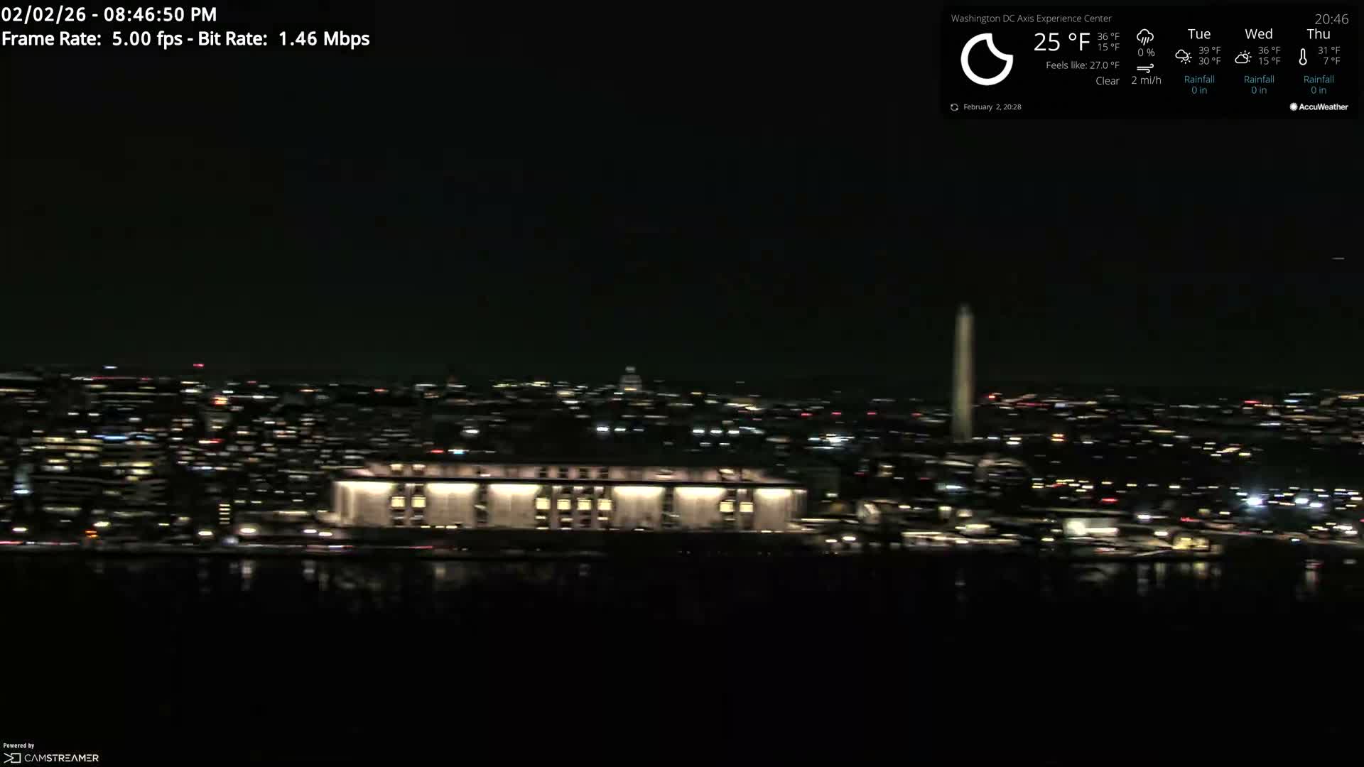 Washington D.C Skyline Live Cam - Washington, Disctrict of Columbia, USA