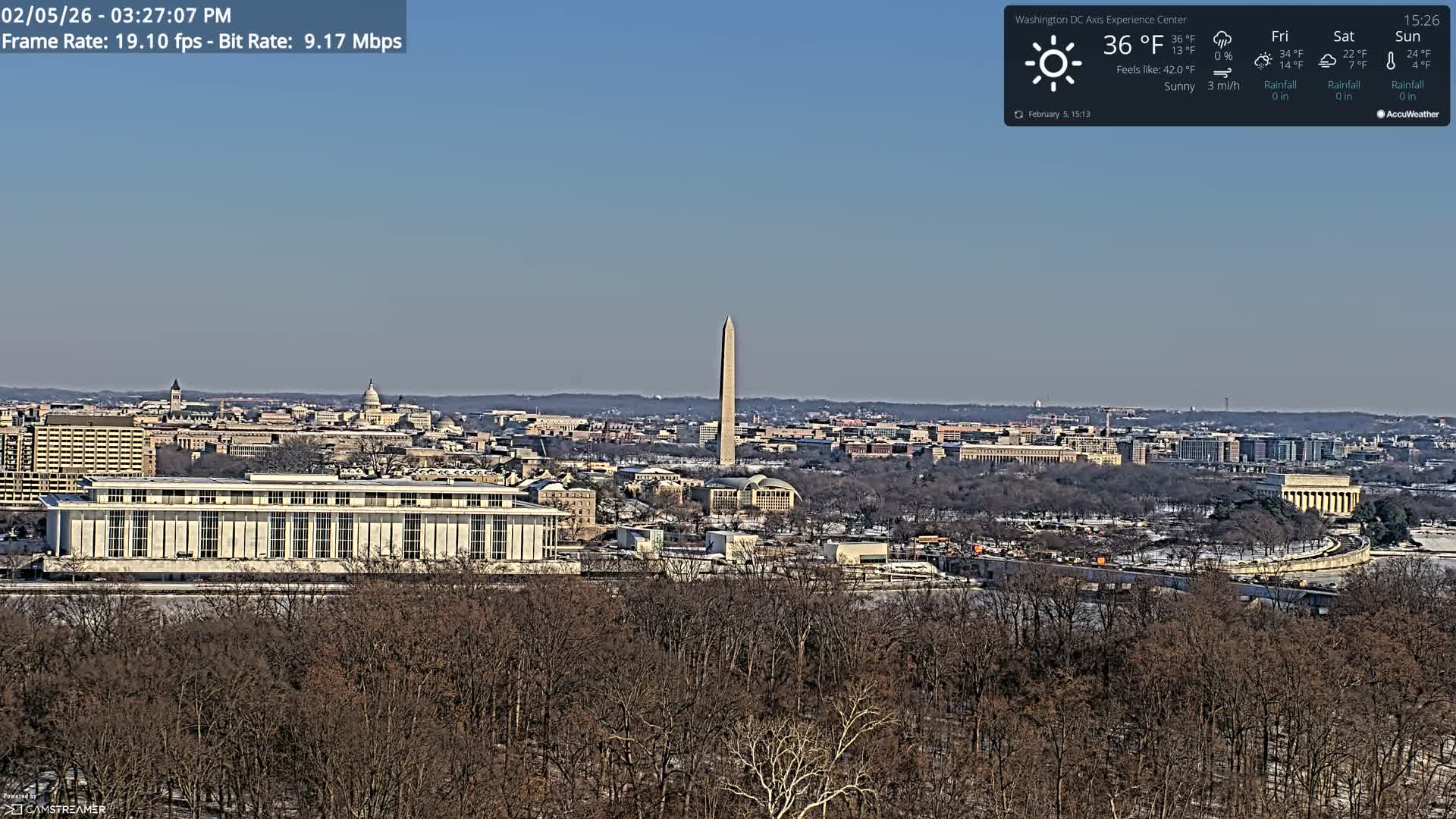 Washington D.C Skyline Live Cam - Washington, Disctrict of Columbia, USA