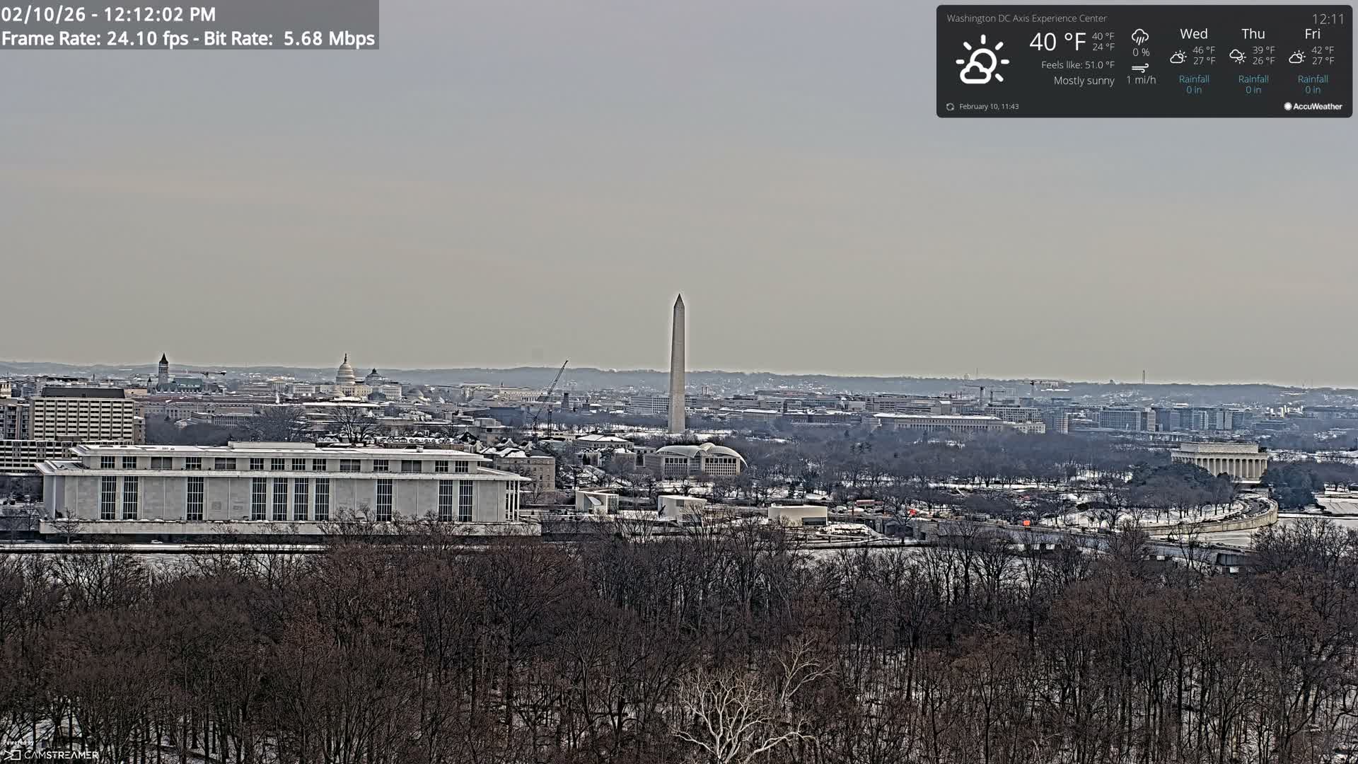 Washington D.C Skyline Live Cam - Washington, Disctrict of Columbia, USA