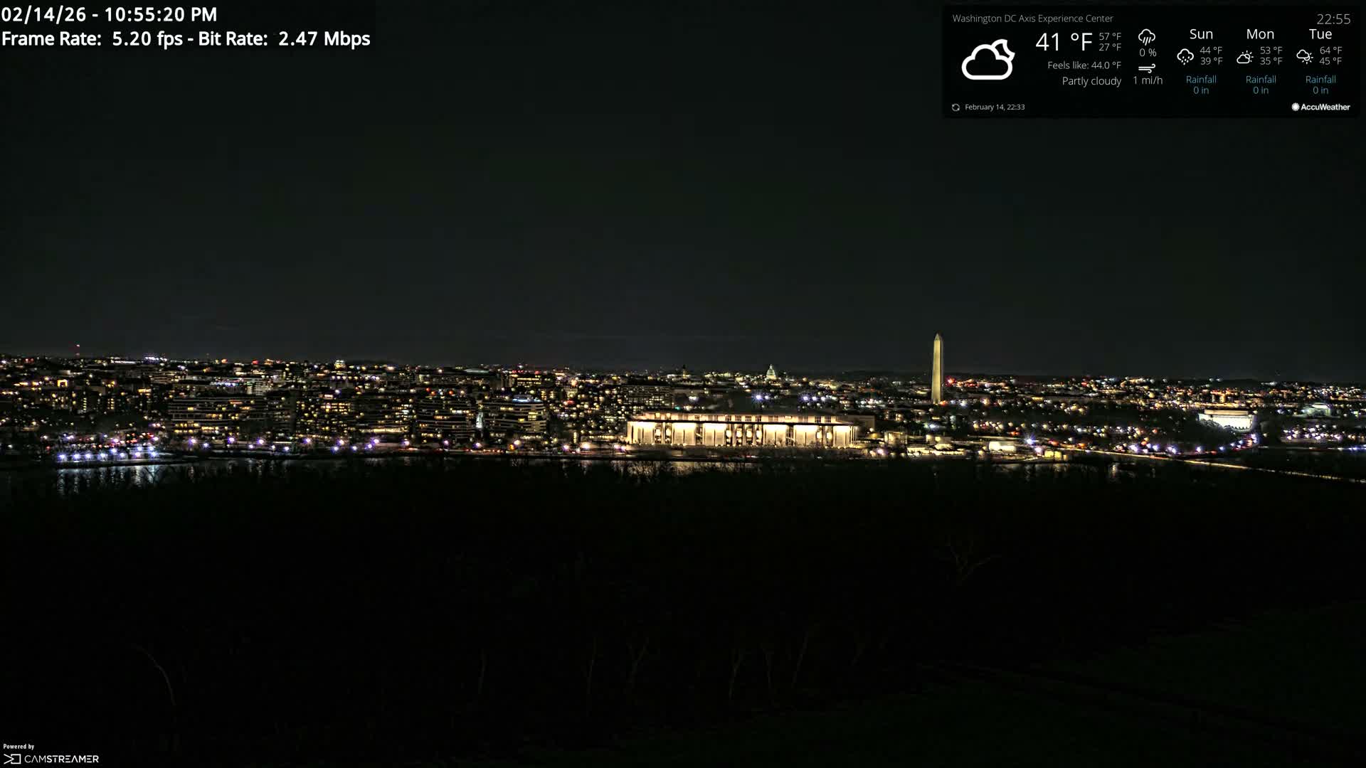 Washington D.C Skyline Live Cam - Washington, Disctrict of Columbia, USA