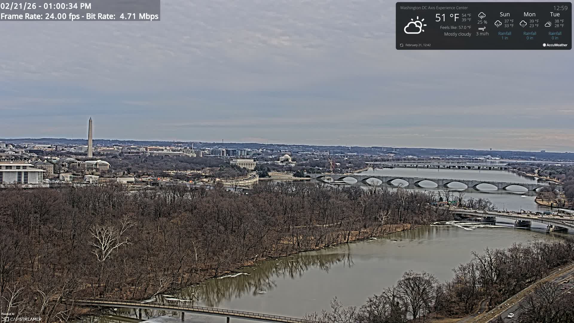 Washington D.C Skyline Live Cam - Washington, Disctrict of Columbia, USA