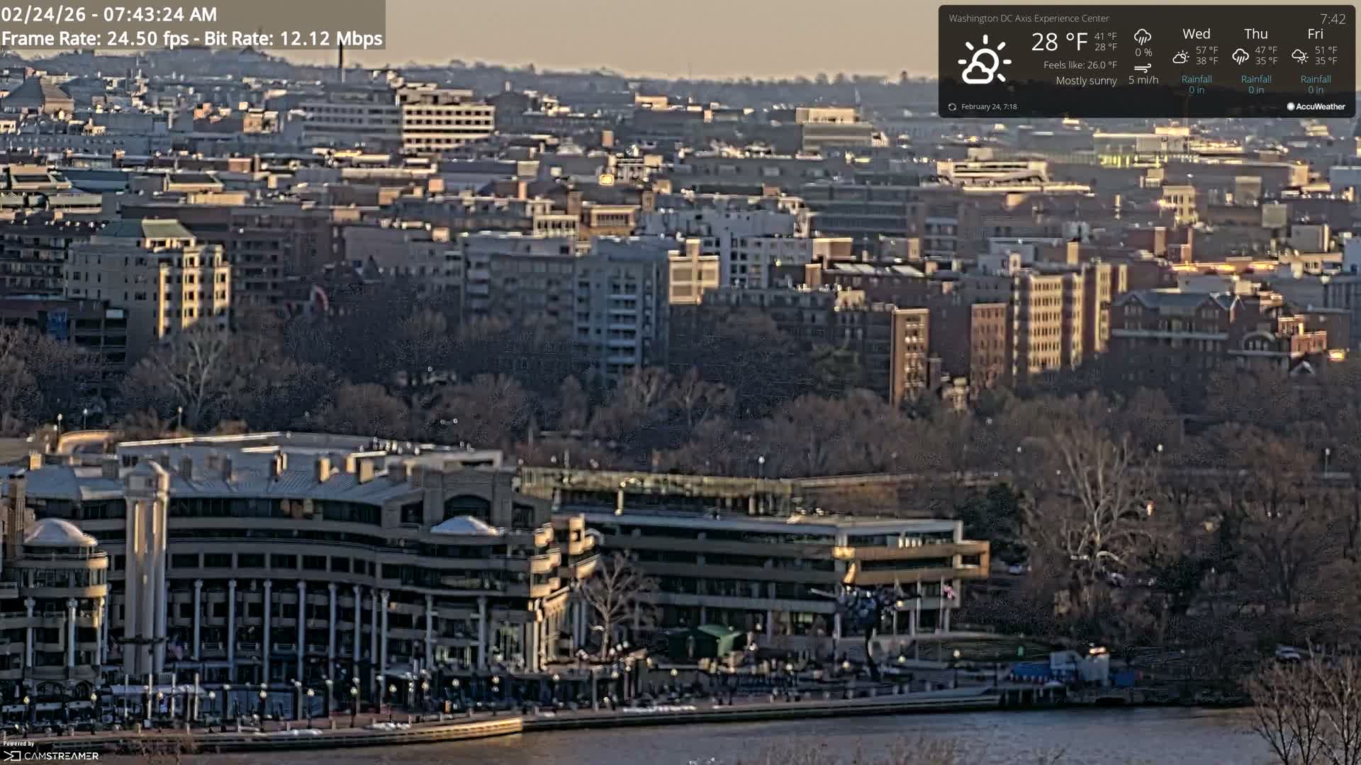 Washington D.C Skyline Live Cam - Washington, Disctrict of Columbia, USA