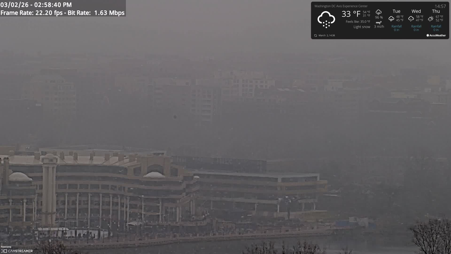 Washington D.C Skyline Live Cam - Washington, Disctrict of Columbia, USA