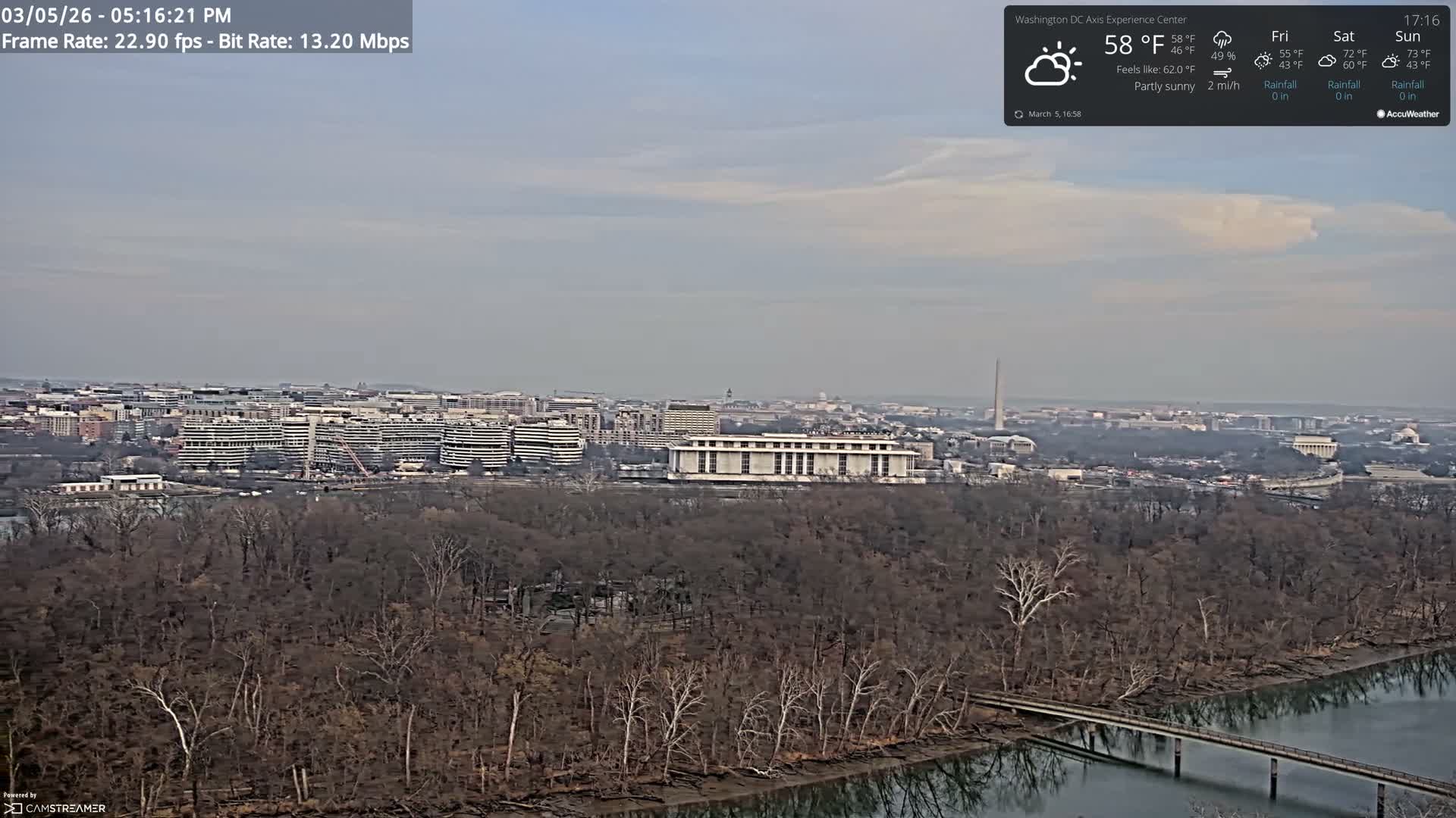 Washington D.C Skyline Live Cam - Washington, Disctrict of Columbia, USA