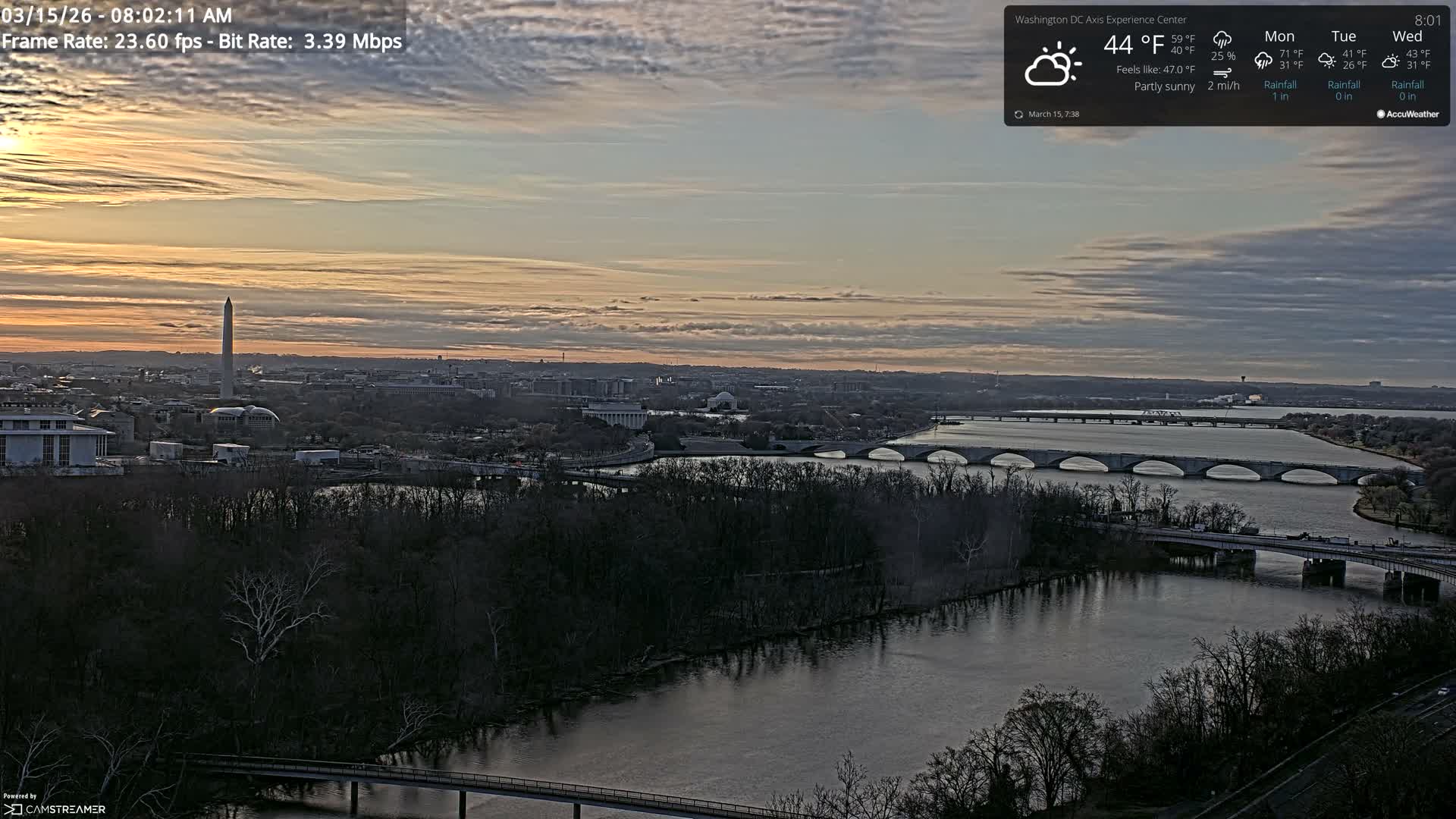 Washington D.C Skyline Live Cam - Washington, Disctrict of Columbia, USA