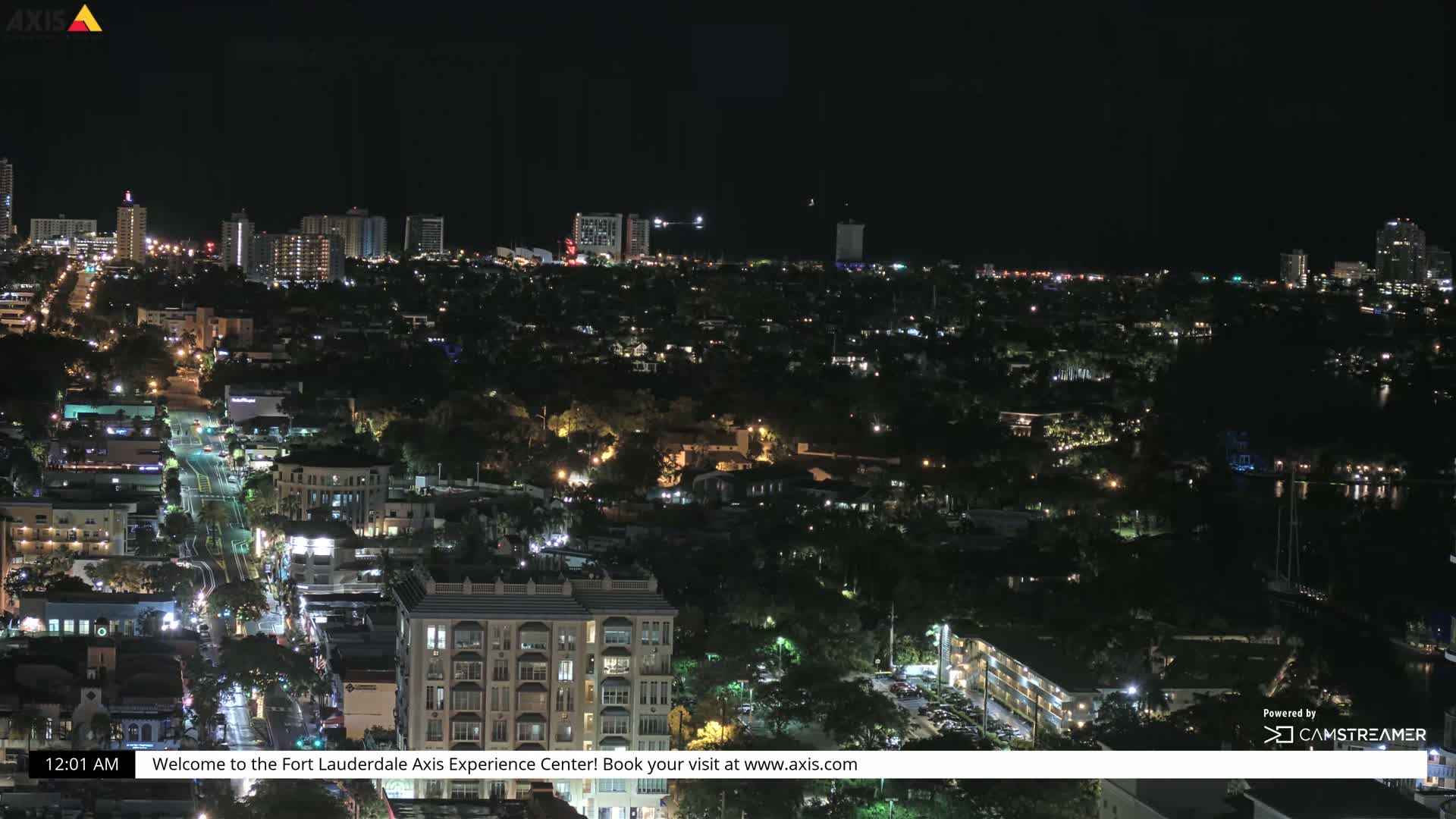 Fort Lauderdale Skyline Live Cam - Fort Lauderdale, Broward, Florida, USA