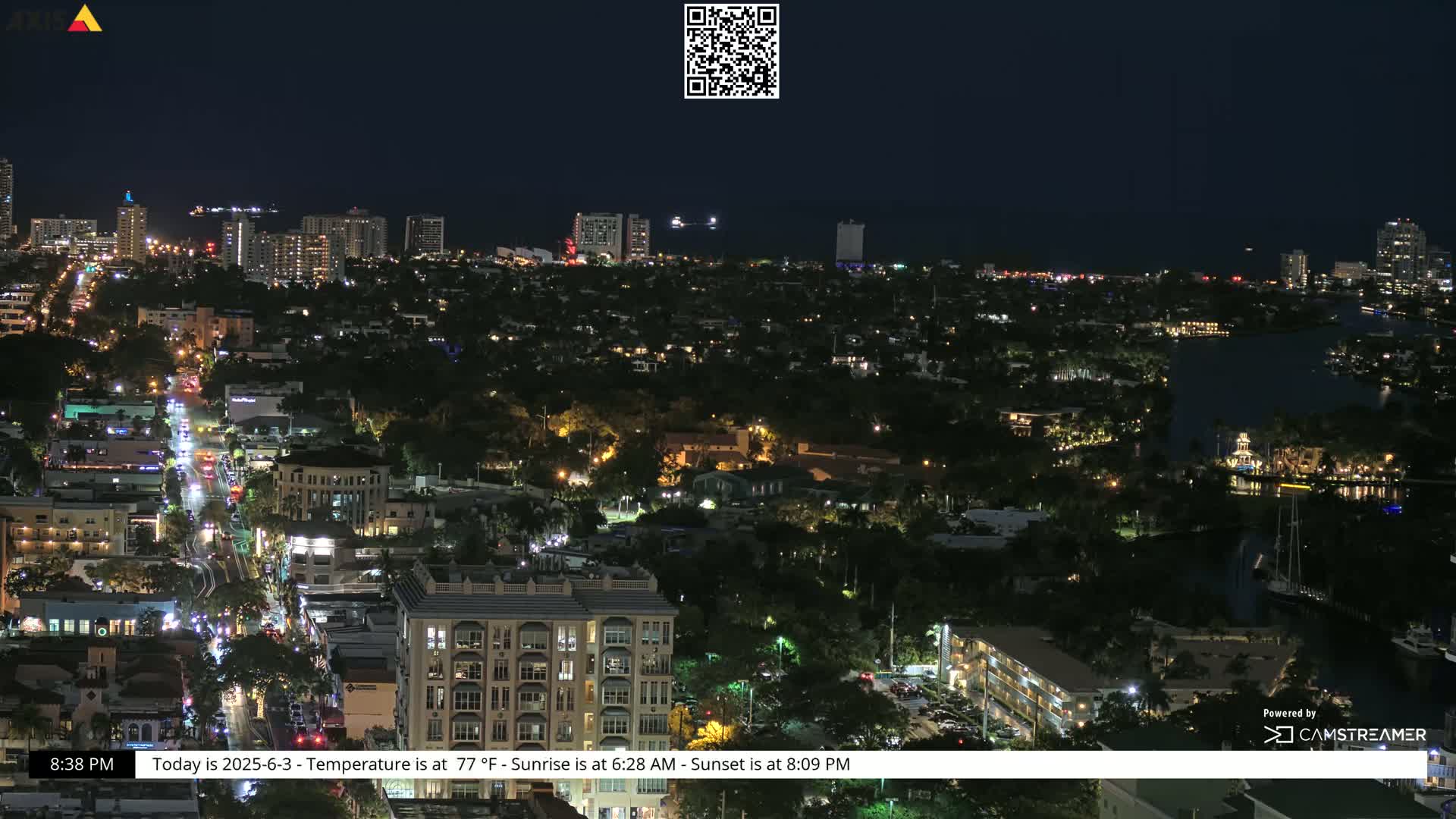 Fort Lauderdale Skyline Live Cam - Fort Lauderdale, Broward, Florida, USA