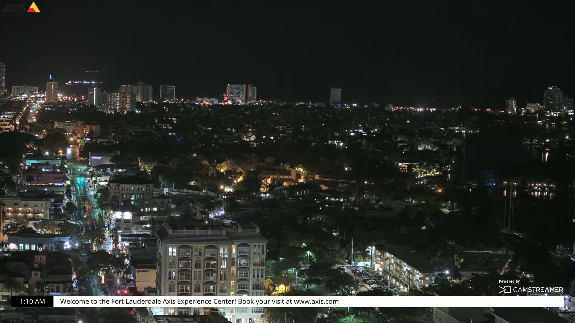 Fort Lauderdale Skyline Live Cam - Fort Lauderdale, Broward, Florida, USA