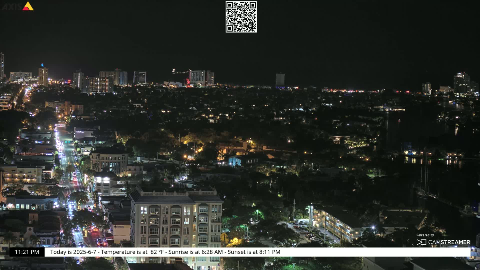 Fort Lauderdale Skyline Live Cam - Fort Lauderdale, Broward, Florida, USA