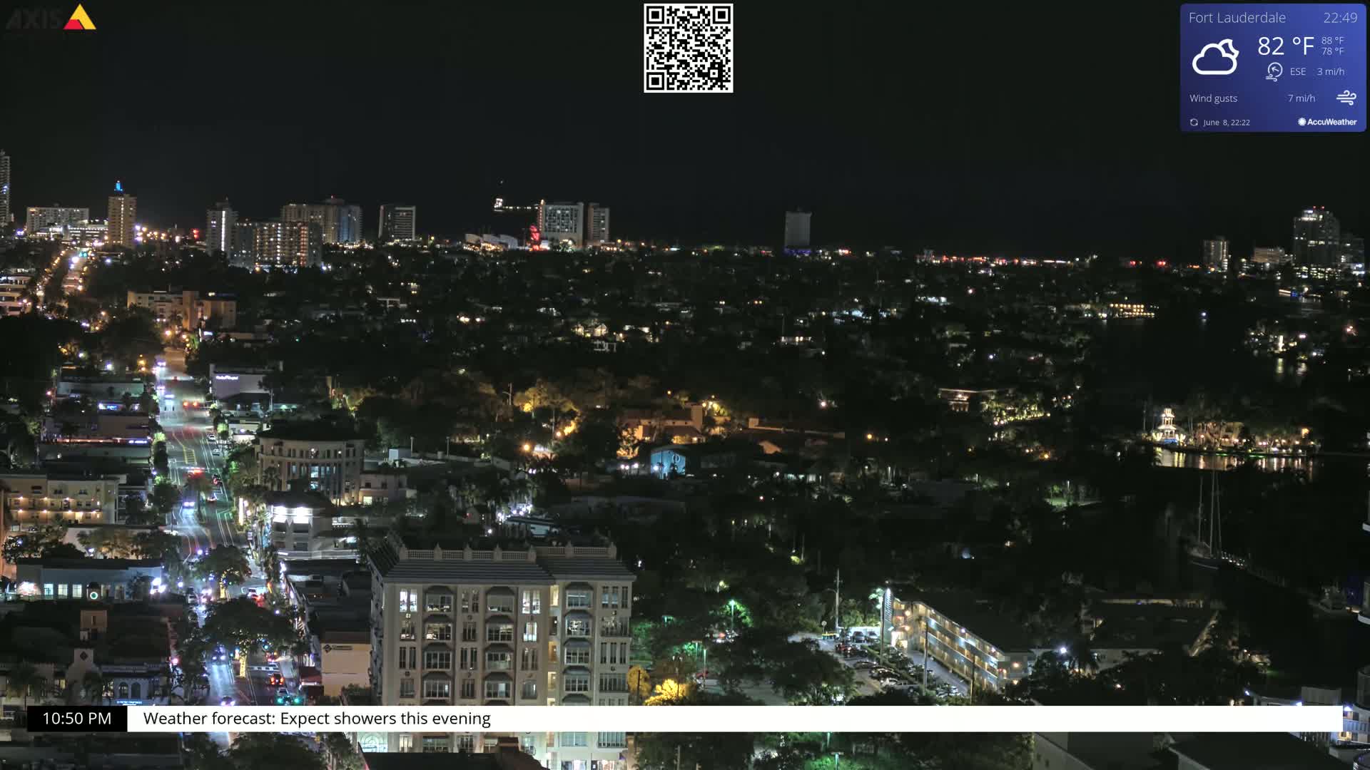Fort Lauderdale Skyline Live Cam - Fort Lauderdale, Broward, Florida, USA
