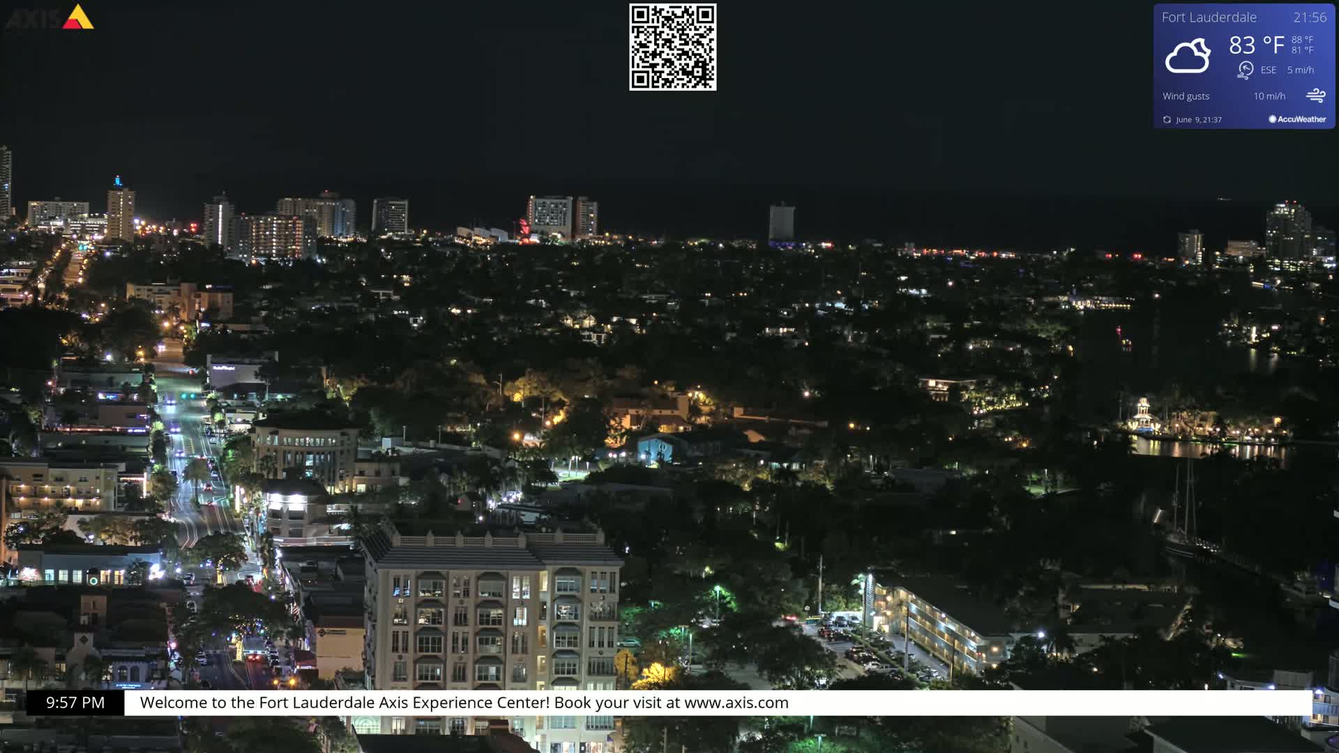 Fort Lauderdale Skyline Live Cam - Fort Lauderdale, Broward, Florida, USA