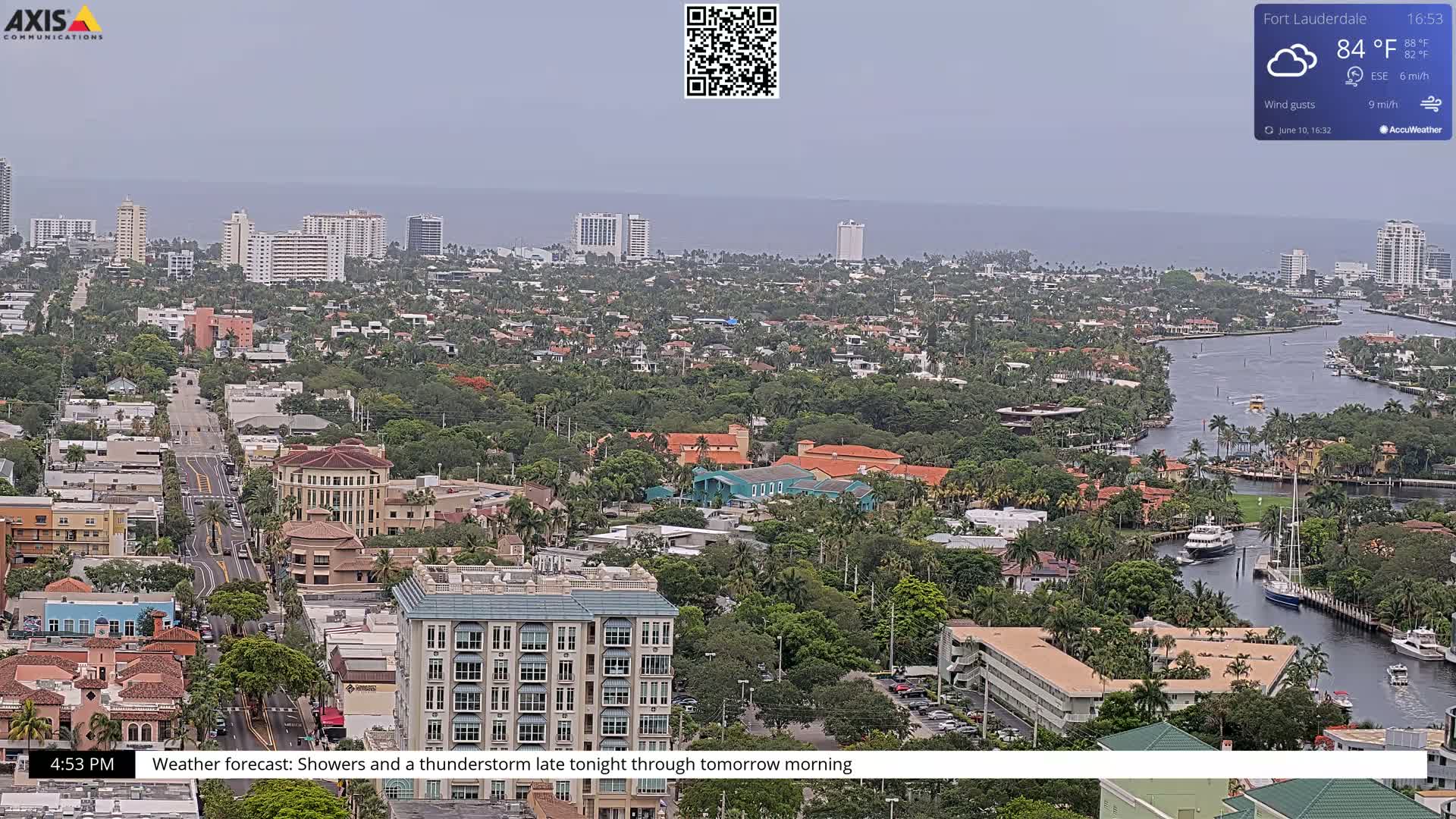 Fort Lauderdale Skyline Live Cam - Fort Lauderdale, Broward, Florida, USA