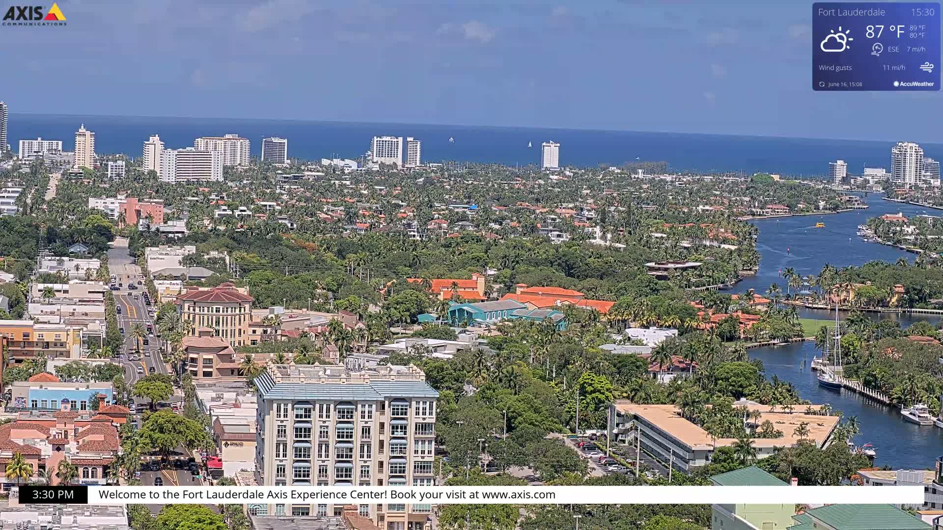 Fort Lauderdale Skyline Live Cam - Fort Lauderdale, Broward, Florida, USA