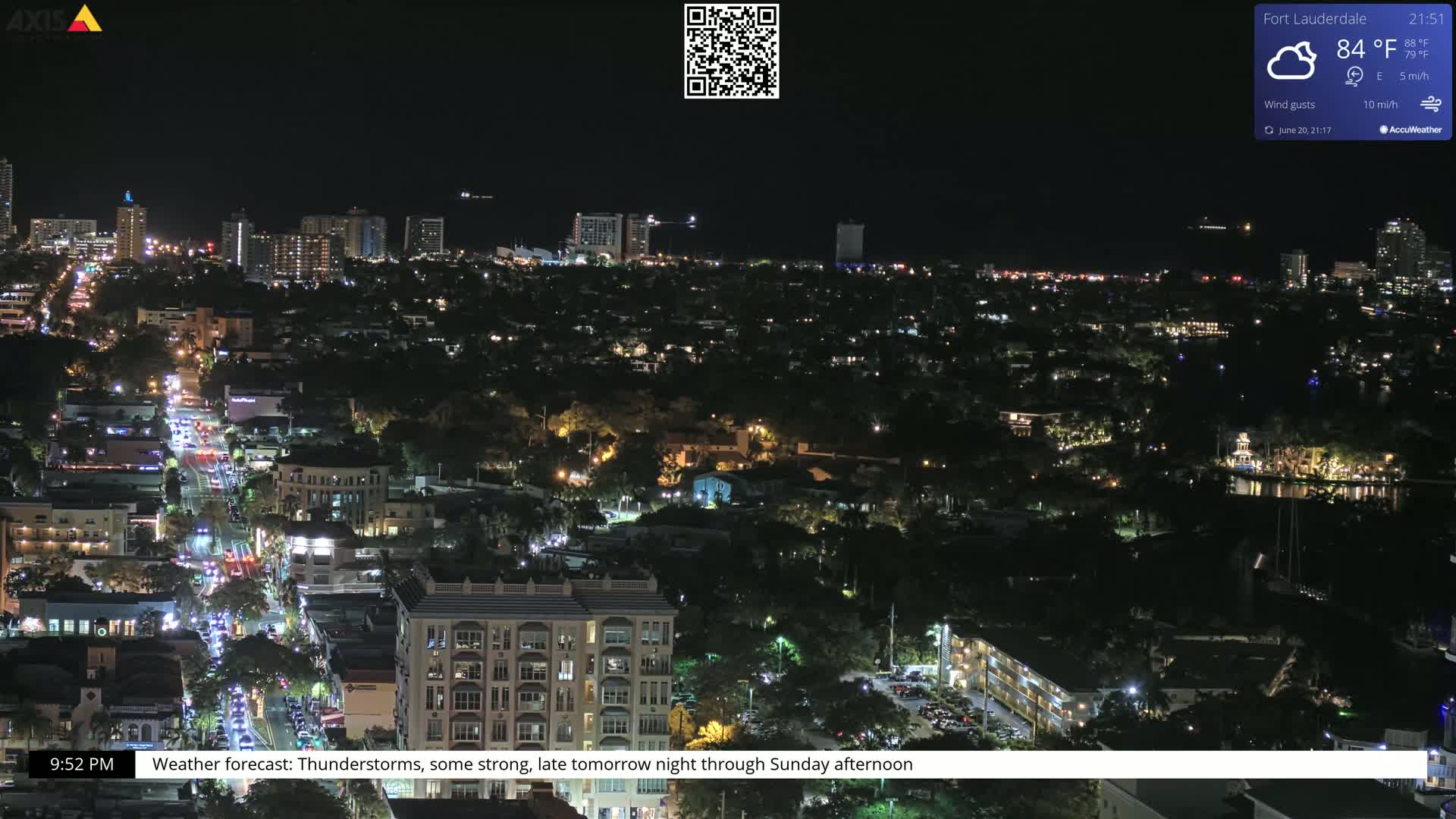 Fort Lauderdale Skyline Live Cam - Fort Lauderdale, Broward, Florida, USA