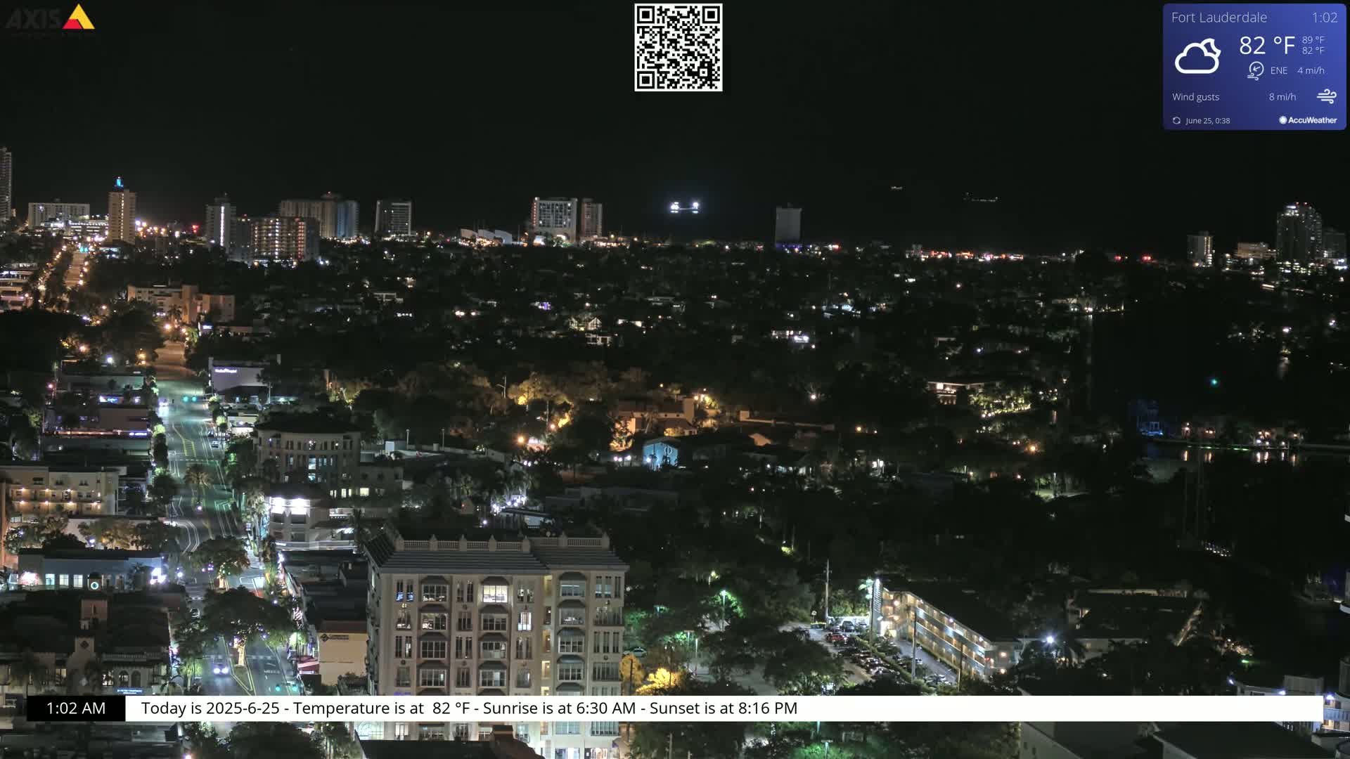 Fort Lauderdale Skyline Live Cam - Fort Lauderdale, Broward, Florida, USA