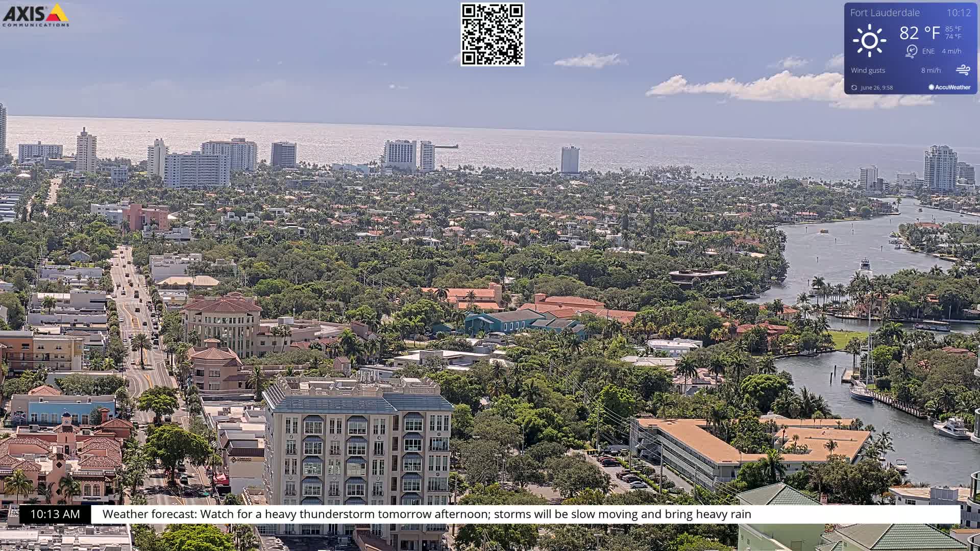 Fort Lauderdale Skyline Live Cam - Fort Lauderdale, Broward, Florida, USA