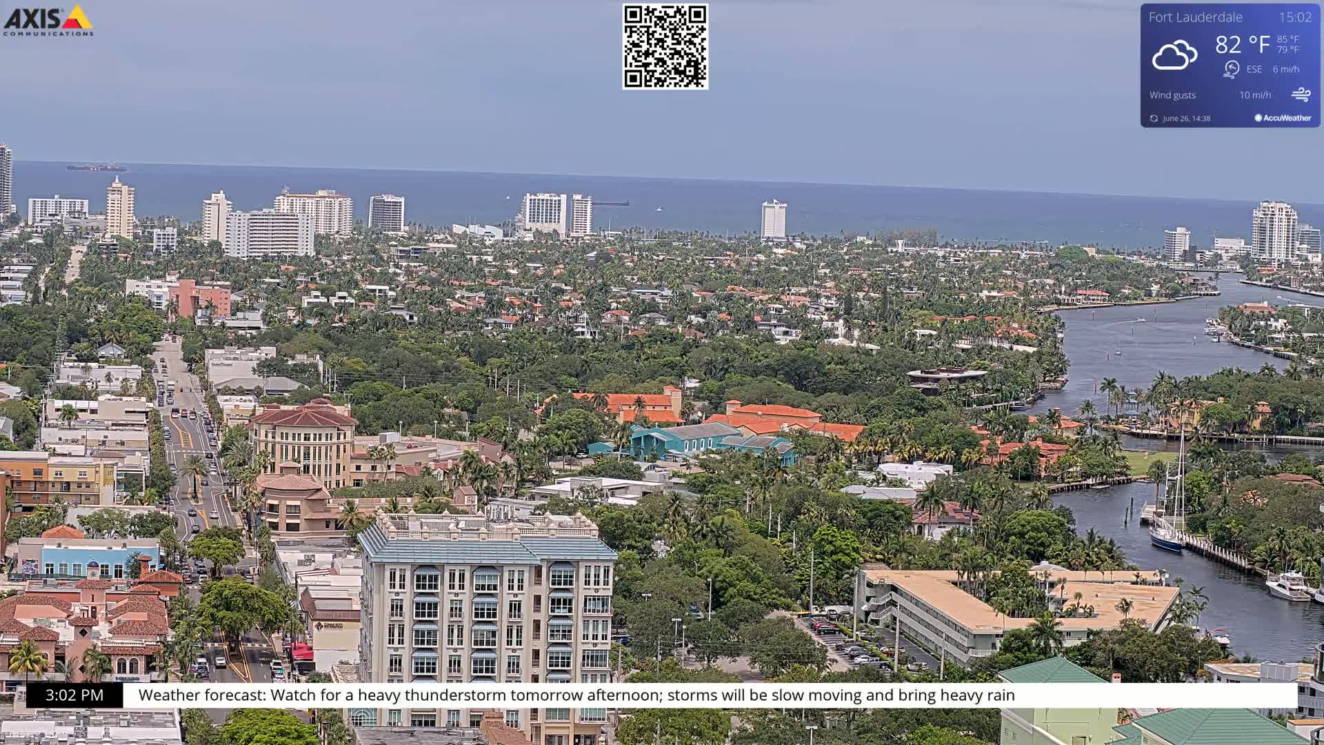 Fort Lauderdale Skyline Live Cam - Fort Lauderdale, Broward, Florida, USA