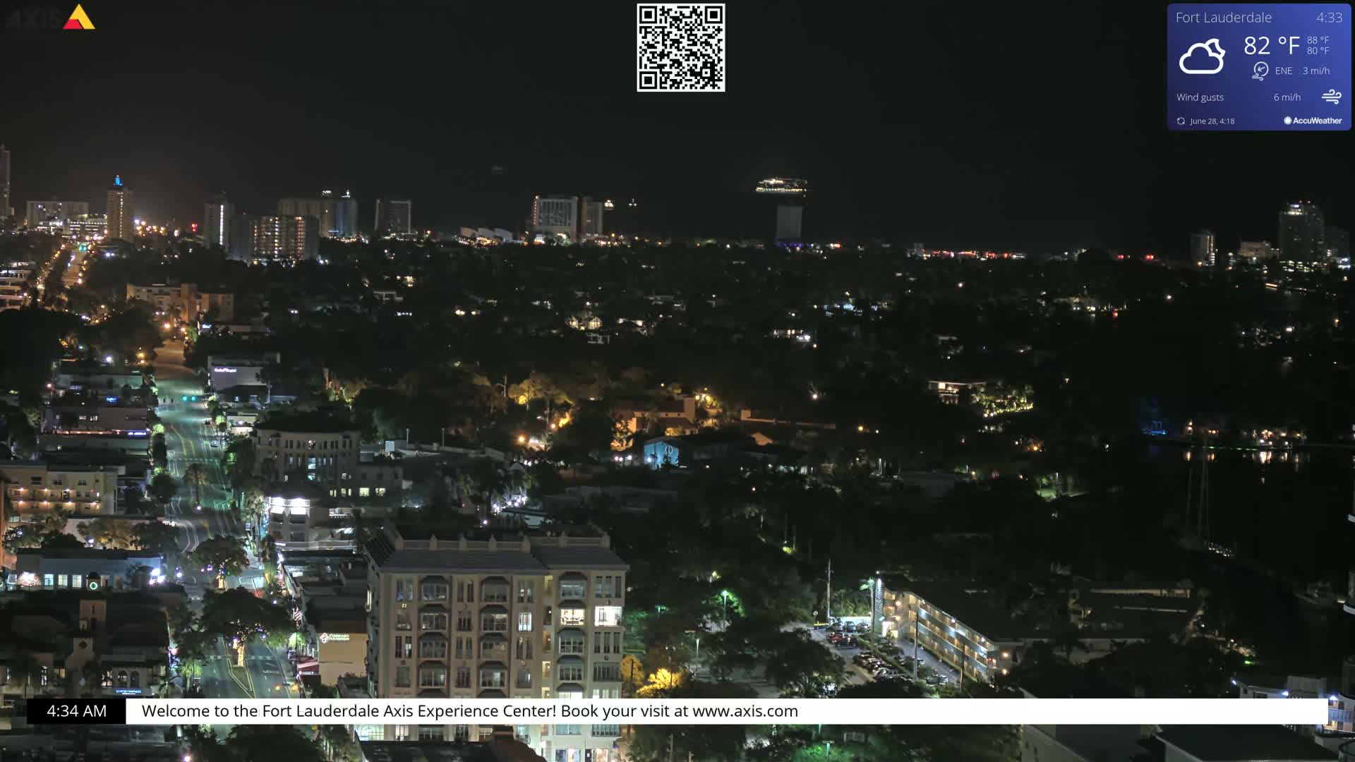 Fort Lauderdale Skyline Live Cam - Fort Lauderdale, Broward, Florida, USA
