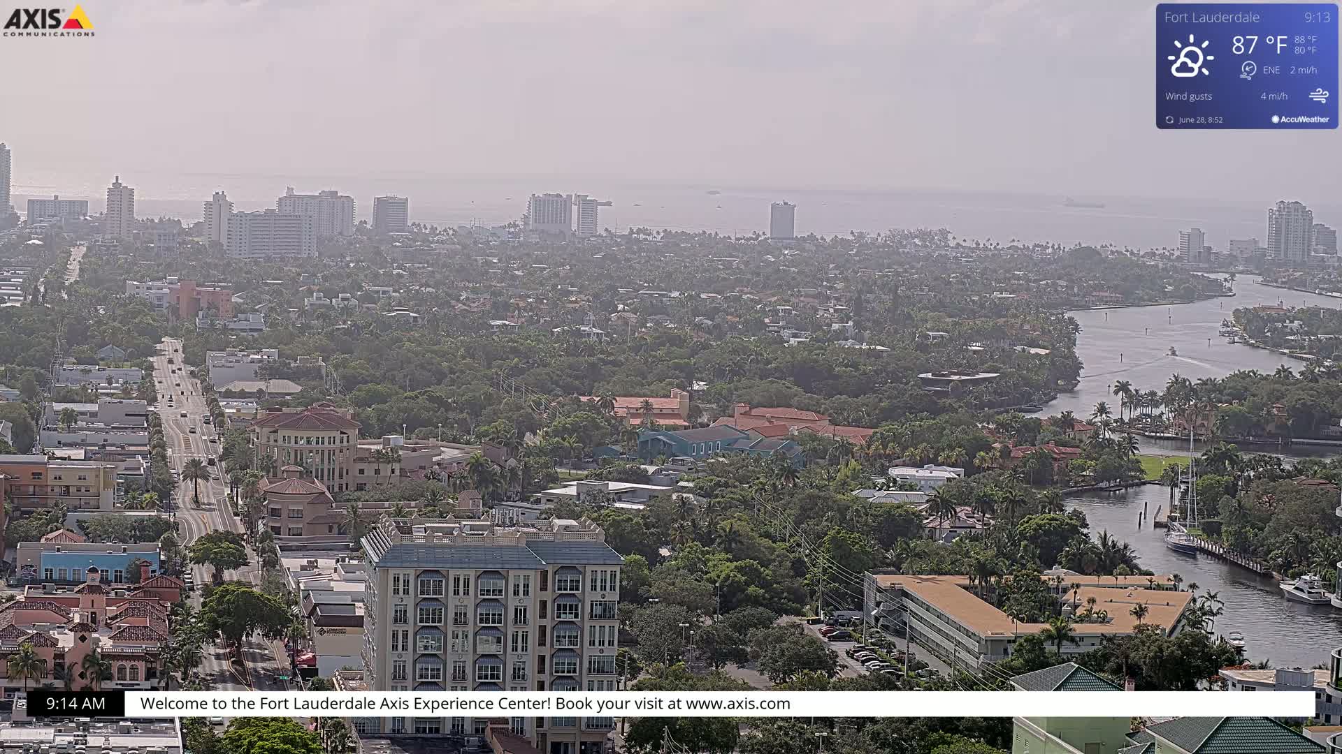 Fort Lauderdale Skyline Live Cam - Fort Lauderdale, Broward, Florida, USA