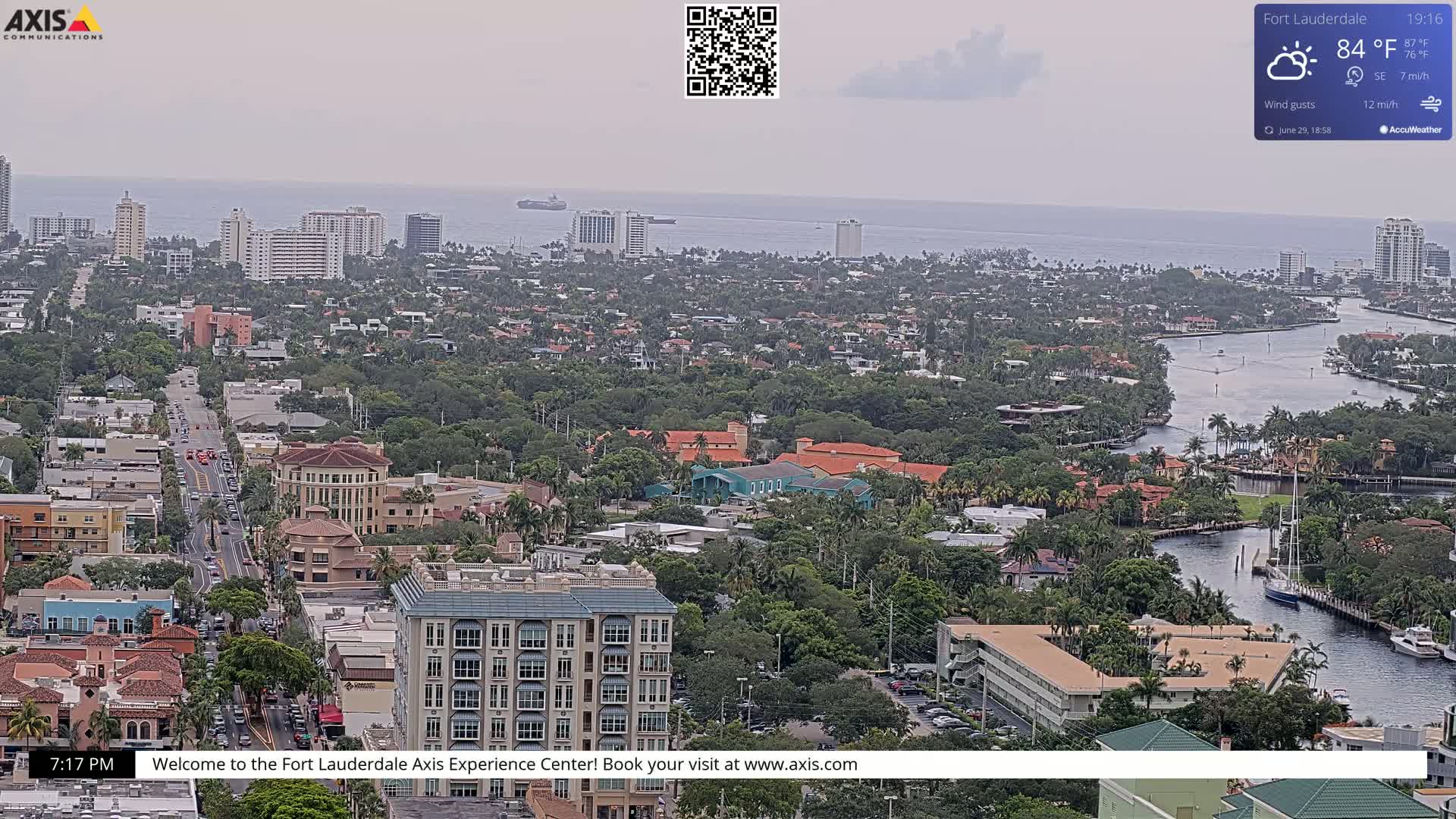 Fort Lauderdale Skyline Live Cam - Fort Lauderdale, Broward, Florida, USA