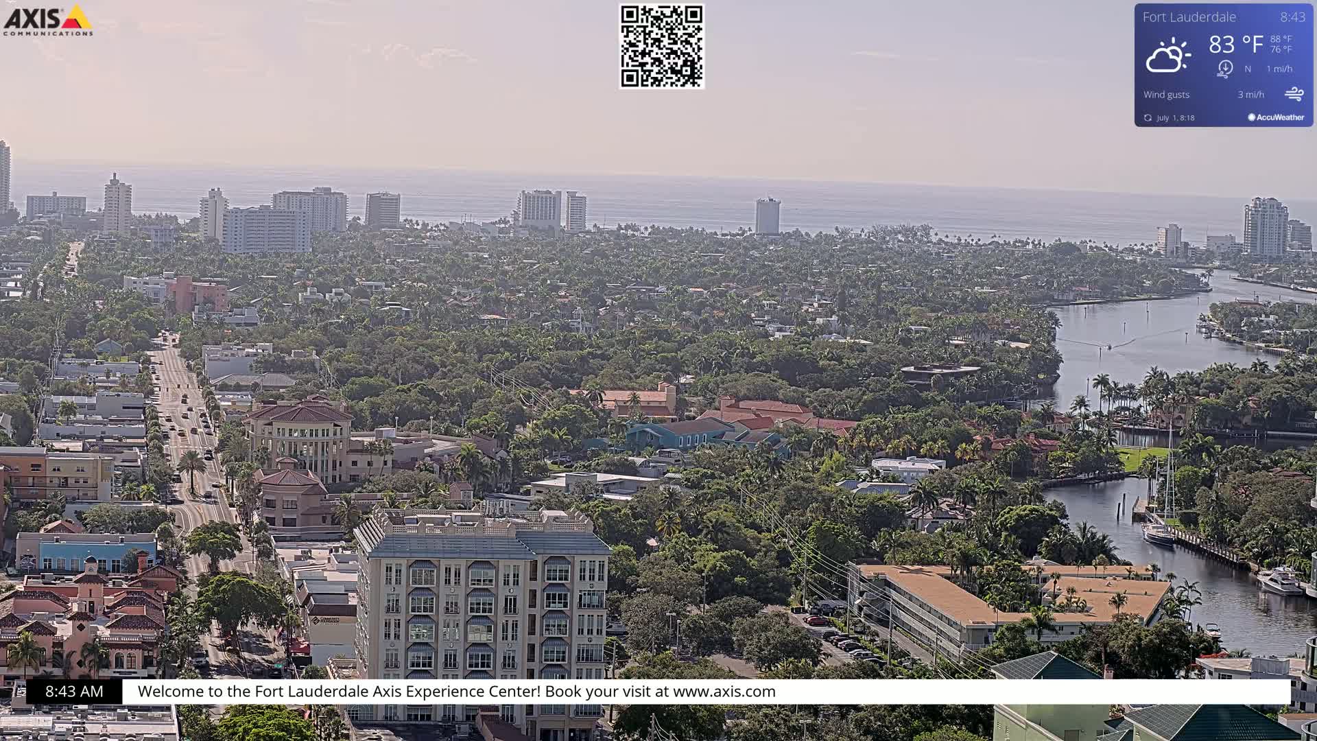 Fort Lauderdale Skyline Live Cam - Fort Lauderdale, Broward, Florida, USA
