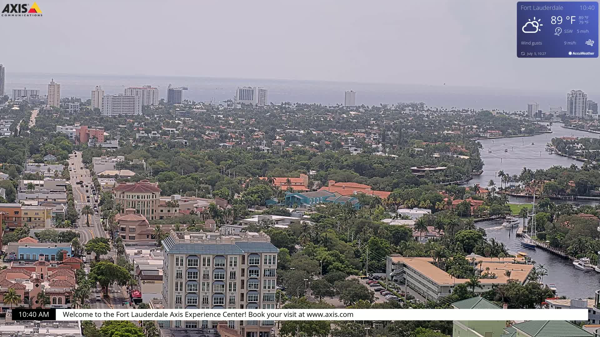Fort Lauderdale Skyline Live Cam - Fort Lauderdale, Broward, Florida, USA