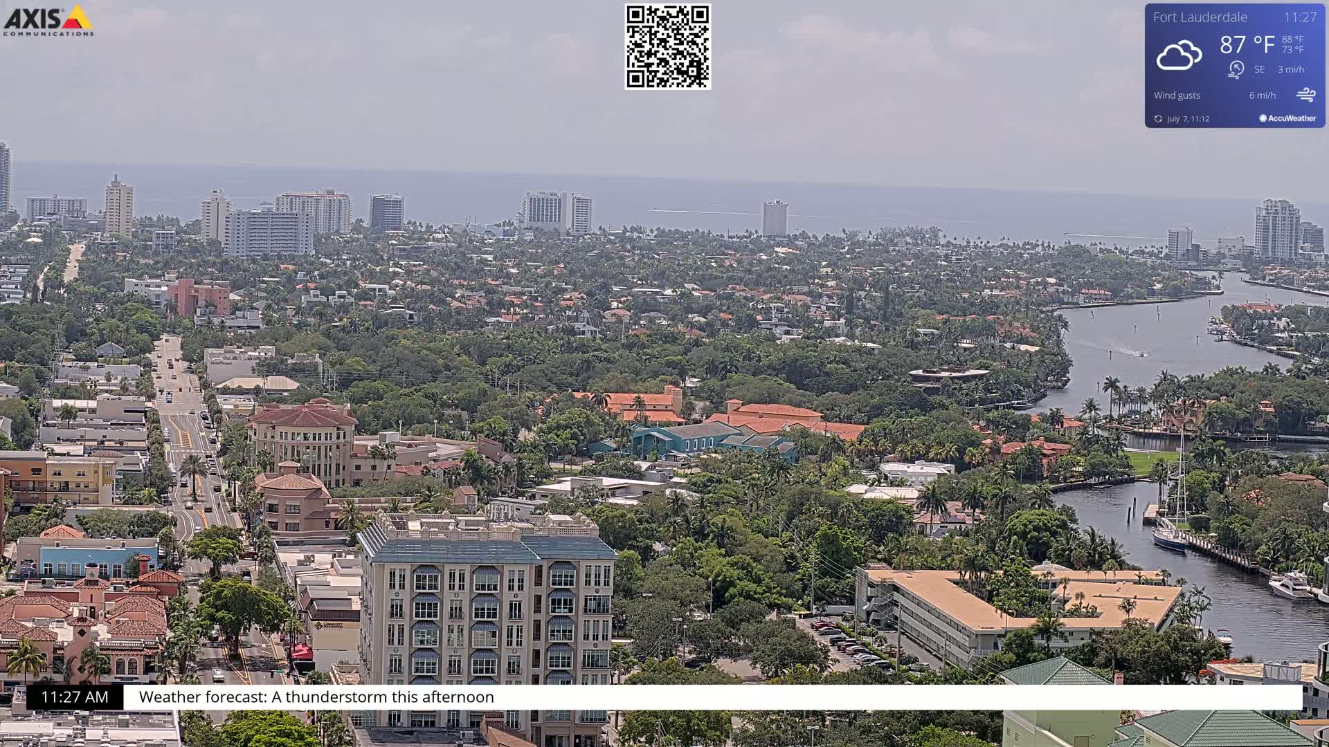 Fort Lauderdale Skyline Live Cam - Fort Lauderdale, Broward, Florida, USA