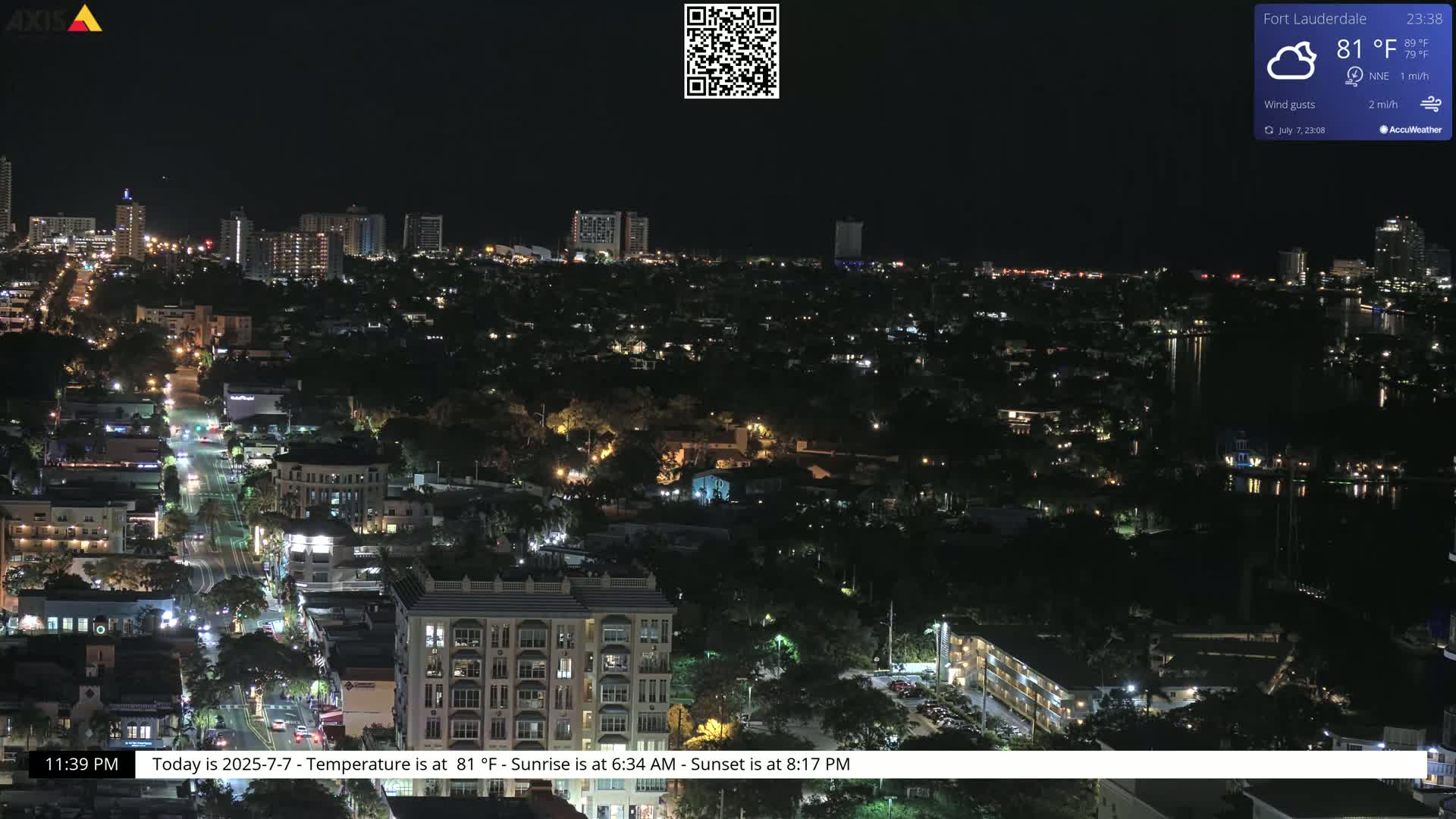 Fort Lauderdale Skyline Live Cam - Fort Lauderdale, Broward, Florida, USA